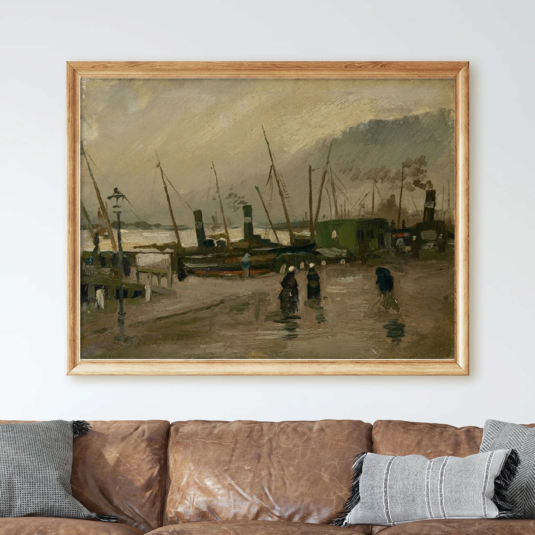 The De Ruijterkade in Amsterdam (1885) by Van Gogh - Image 2