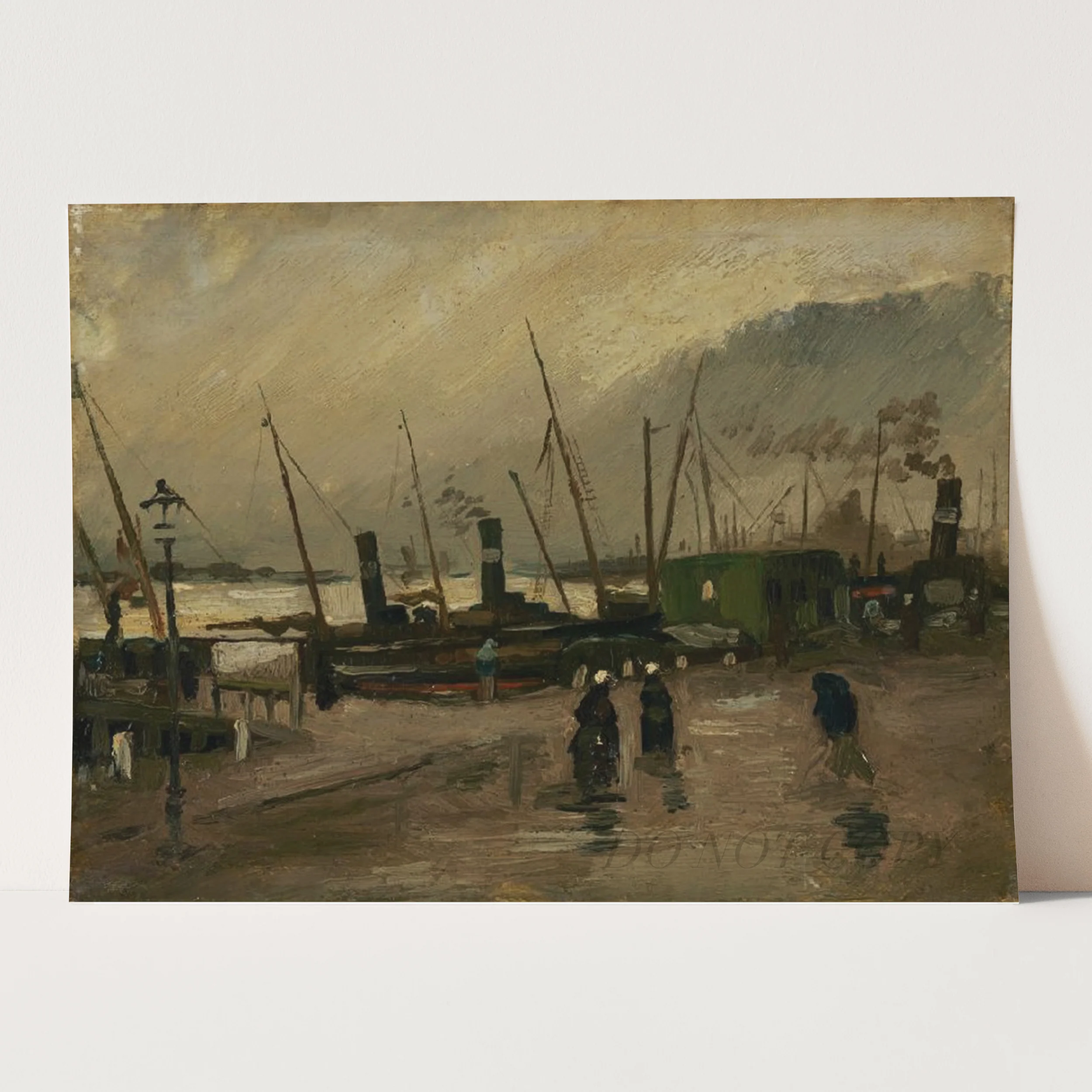 The De Ruijterkade in Amsterdam (1885) by Van Gogh - Image 3