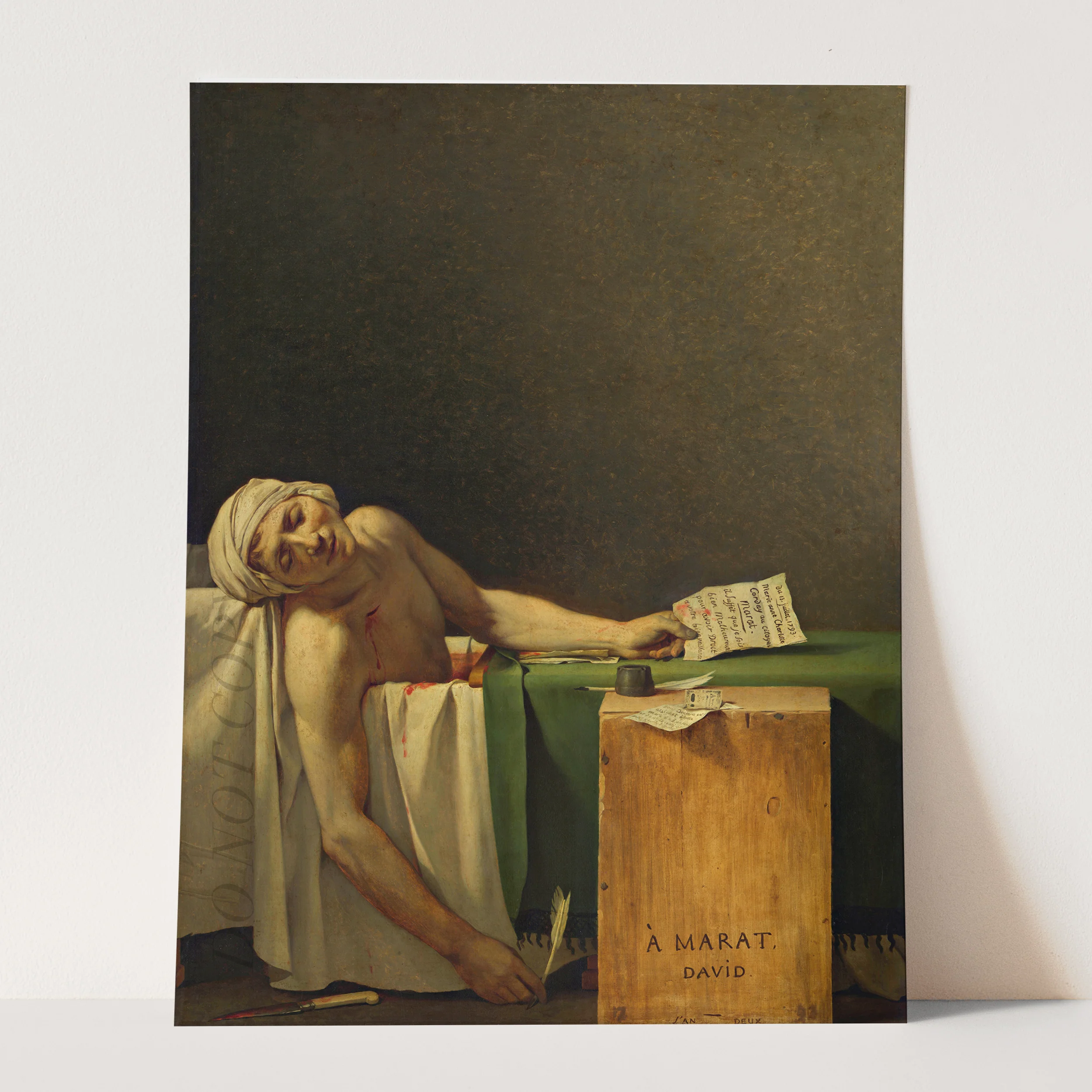 The Death of Marat by Jacques-Louis David - Image 3