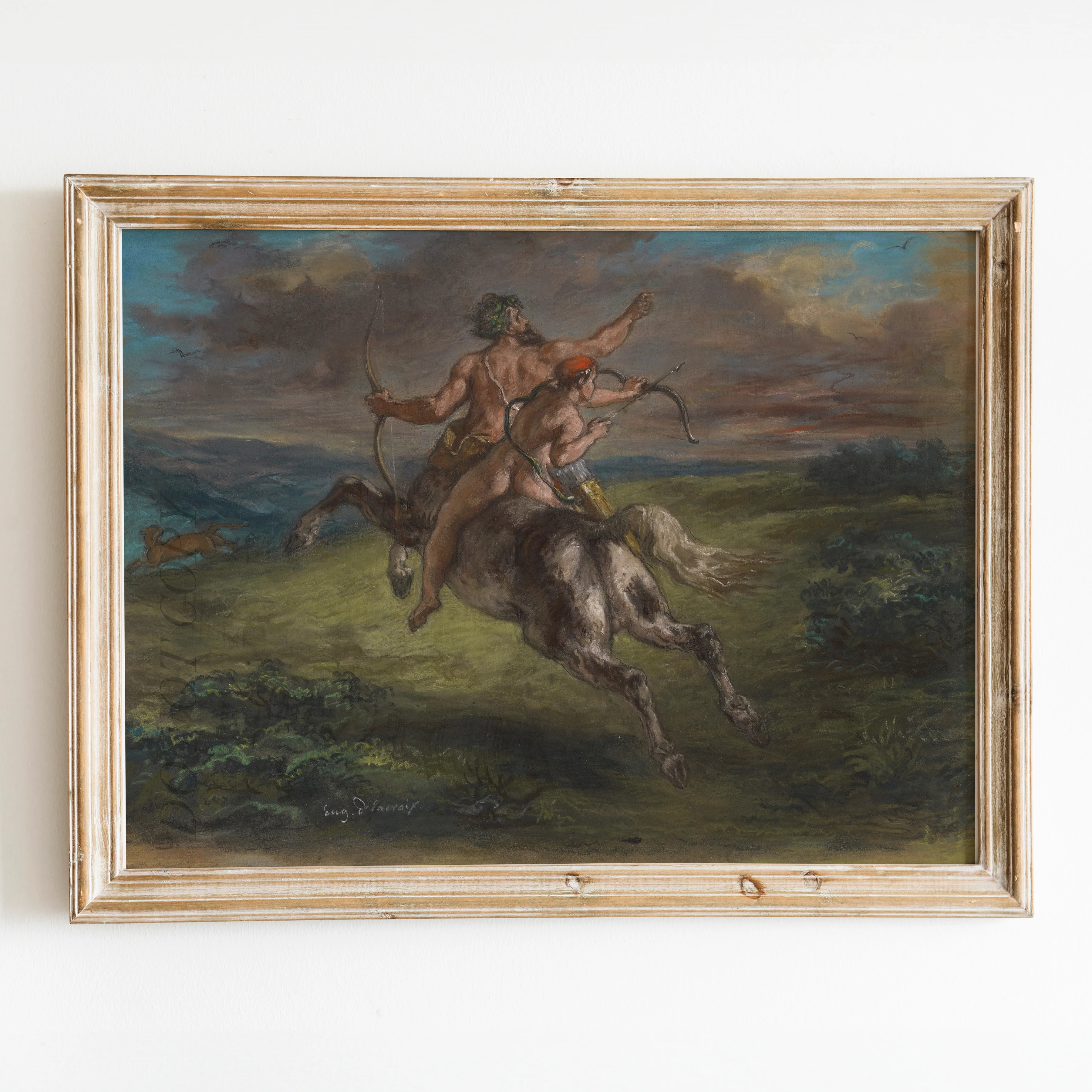The Education of Achilles (1862) by Eugène Delacroix