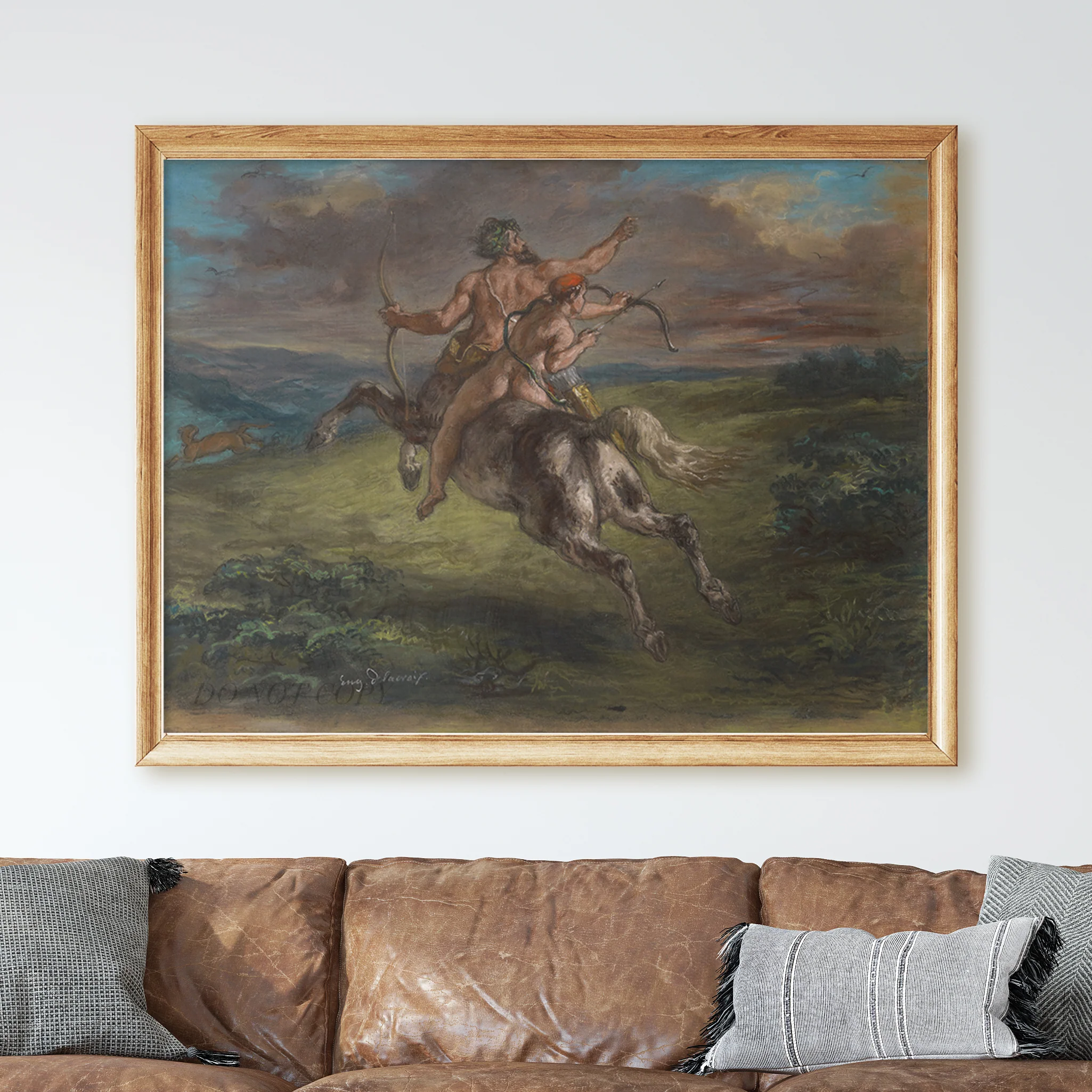 The Education of Achilles (1862) by Eugène Delacroix - Image 2