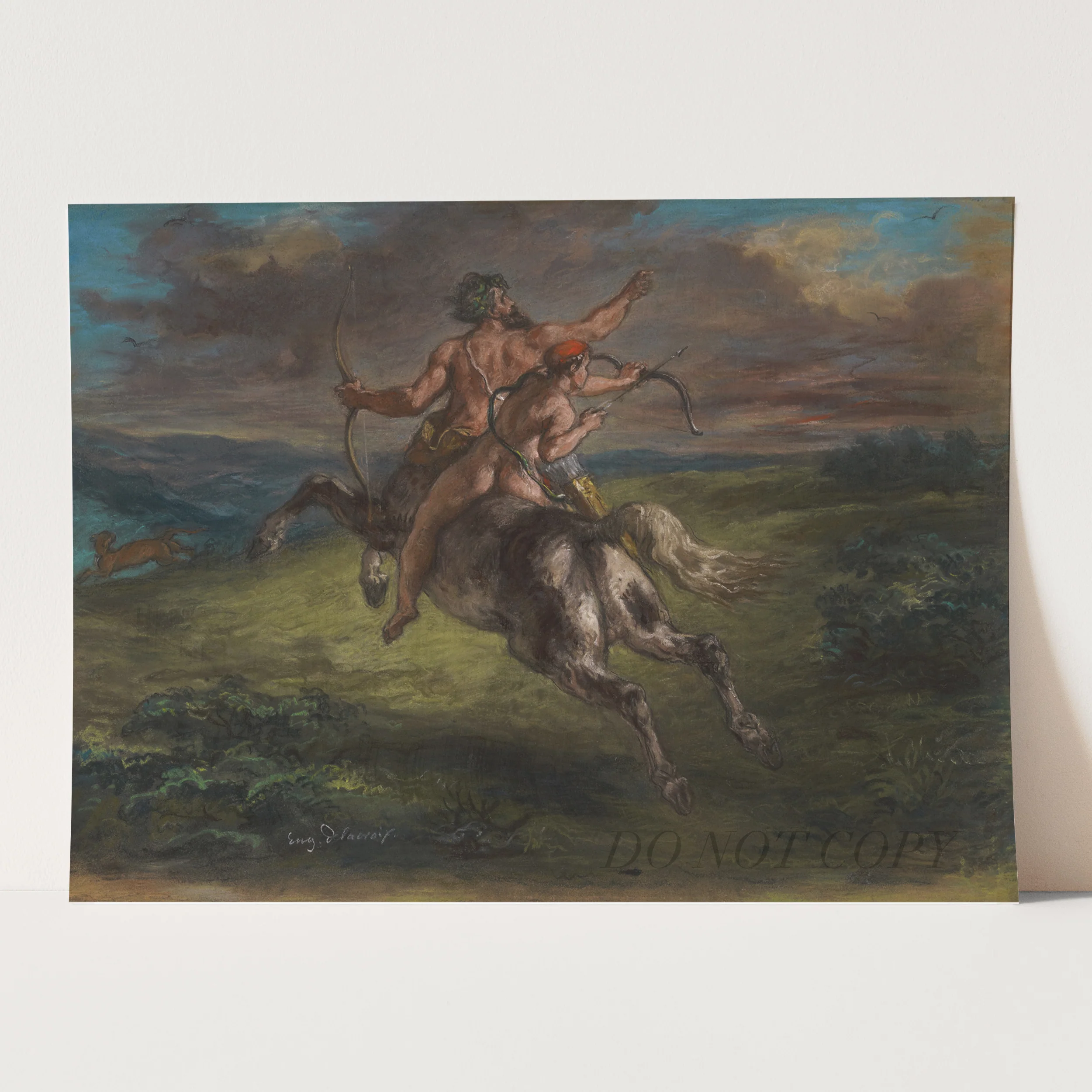 The Education of Achilles (1862) by Eugène Delacroix - Image 3