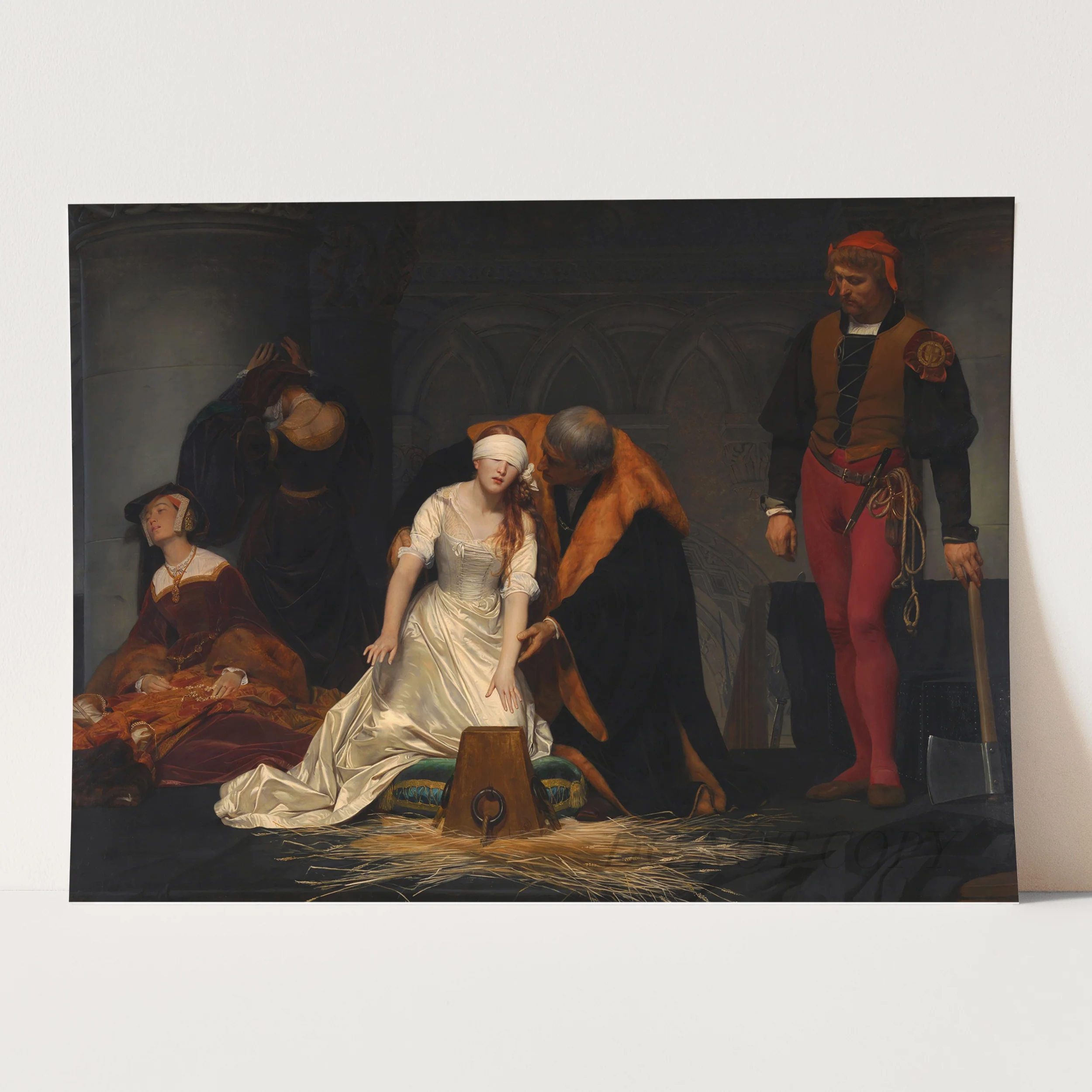The Execution of Lady Jane Grey by Paul Delaroche - Image 3