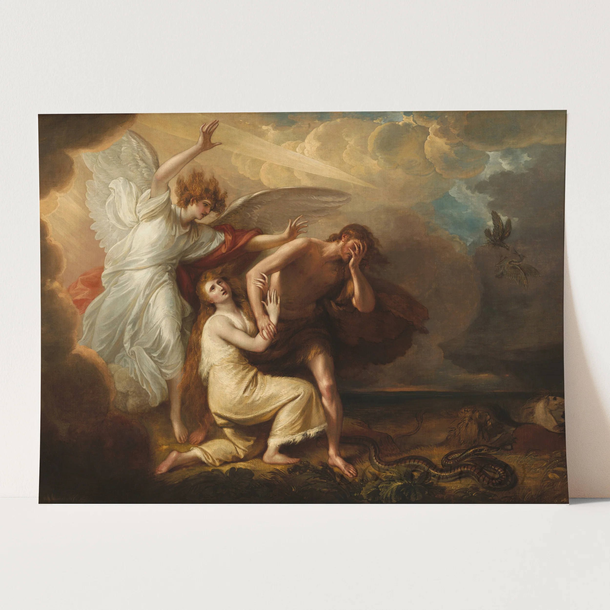 The Expulsion of Adam and Eve from Paradise (1791) by Benjamin West - Image 3