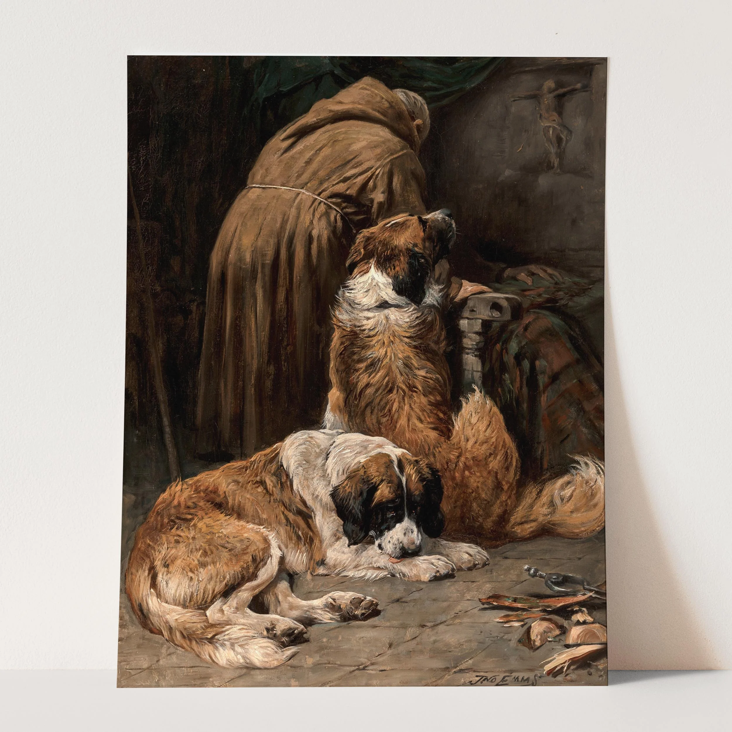 The Faith of St. Bernard by John Emms - Image 3