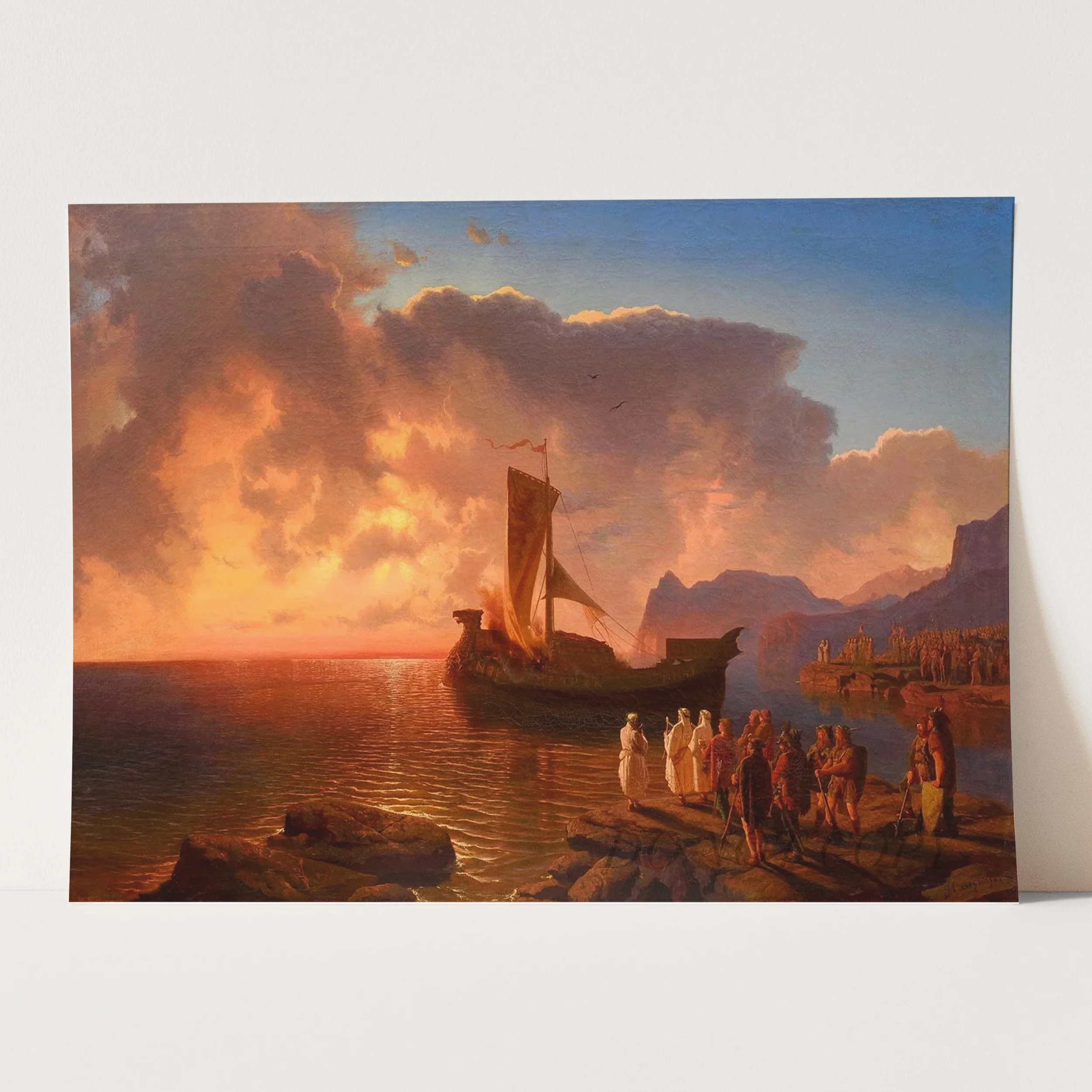 The Funeral of a Viking King by Maximilian Haushofer - Image 3