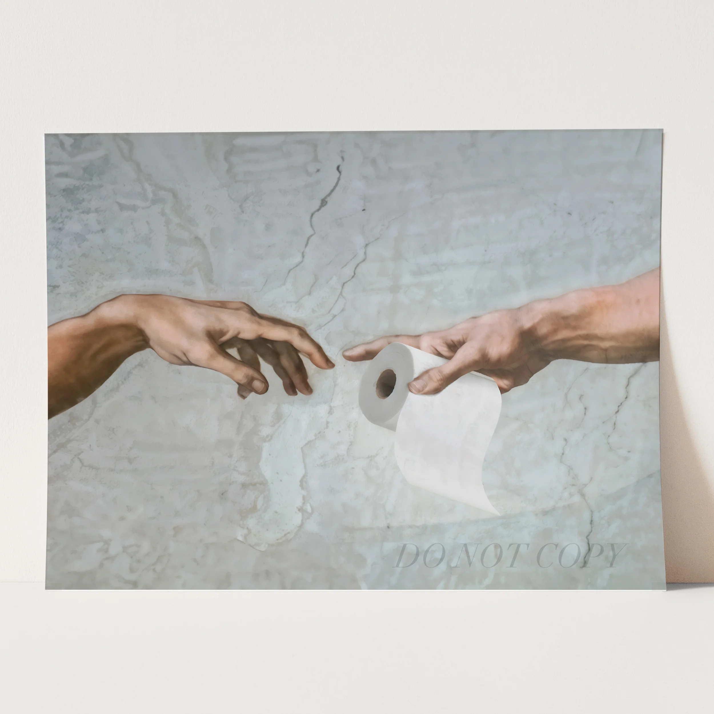 The Hands of God and Adam with Toilet Paper - Image 3