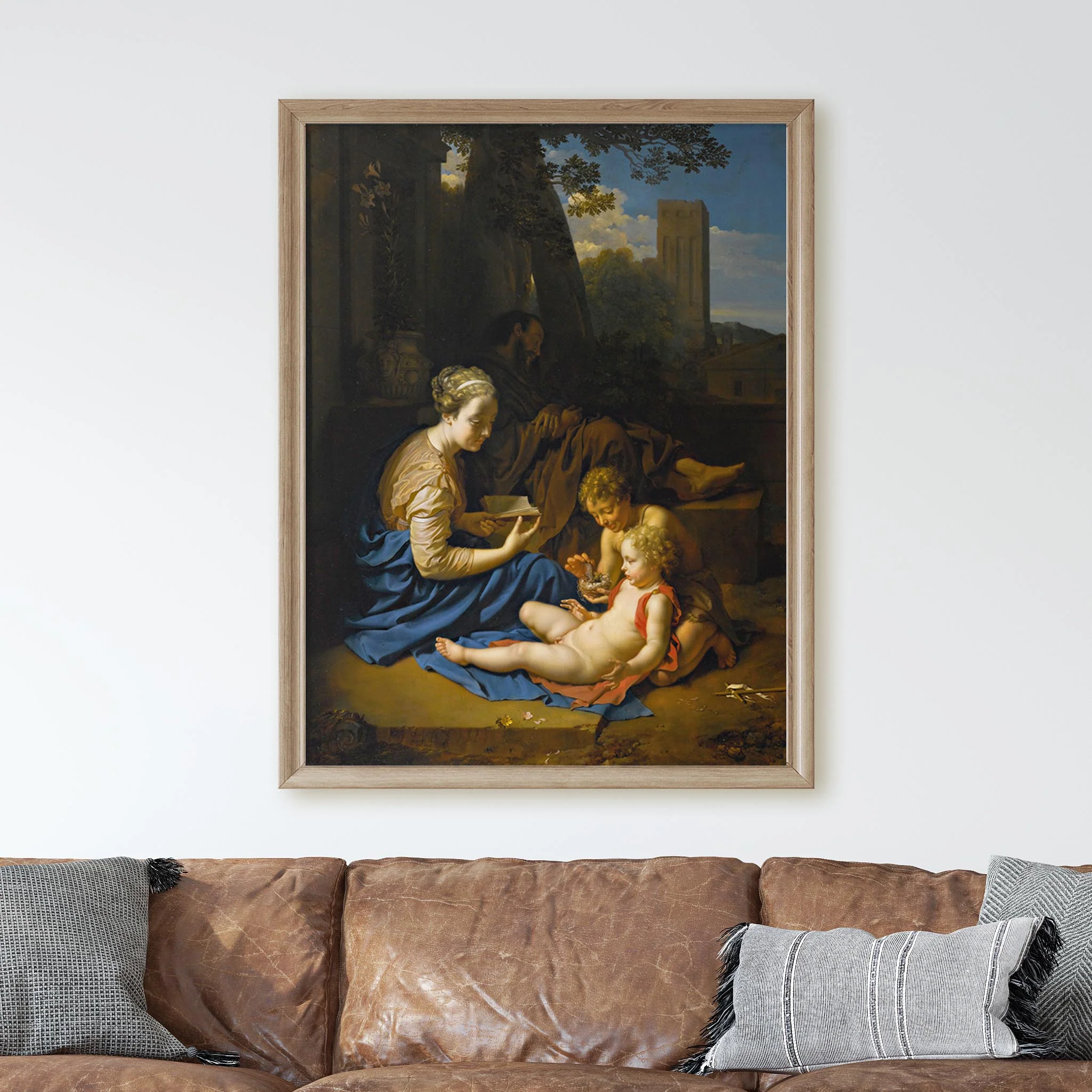 The Holy Family With The Infant Saint John The Baptist, 1715 by Adriaen Van der Werff - Image 2