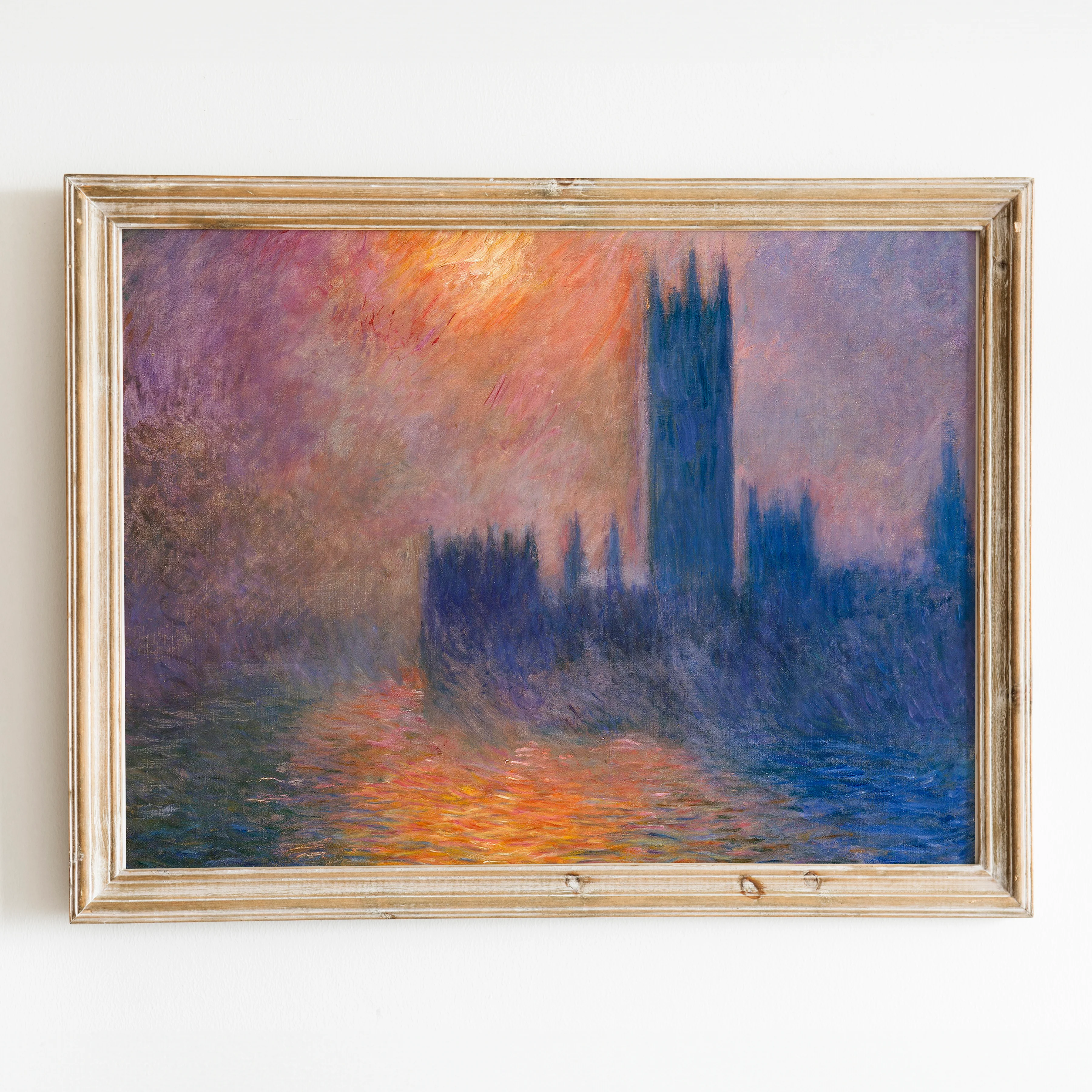 The Houses of Parliament, Sunset (1904) by Claude Monet