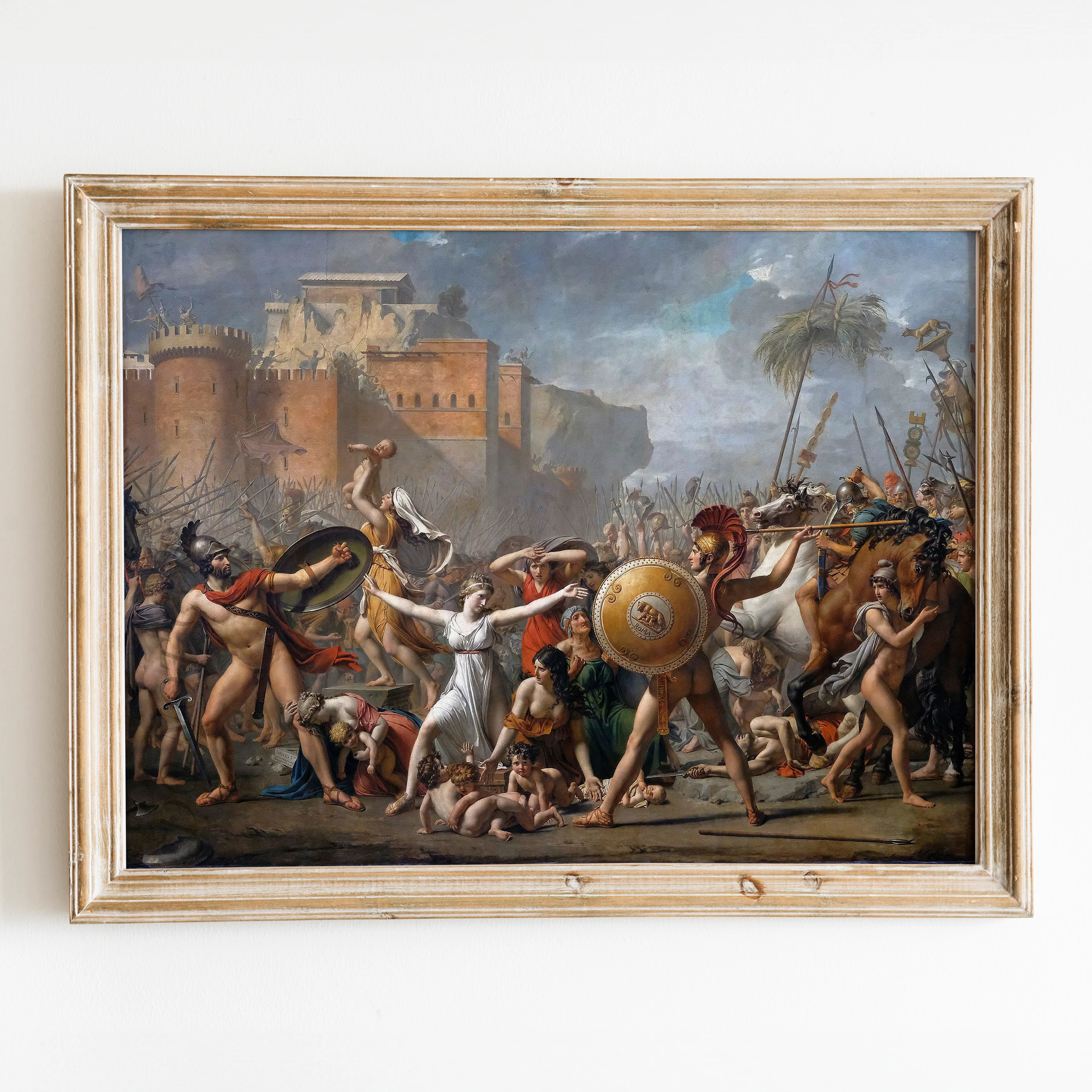 The Intervention of the Sabine Women (1799) by Jacques-Louis David