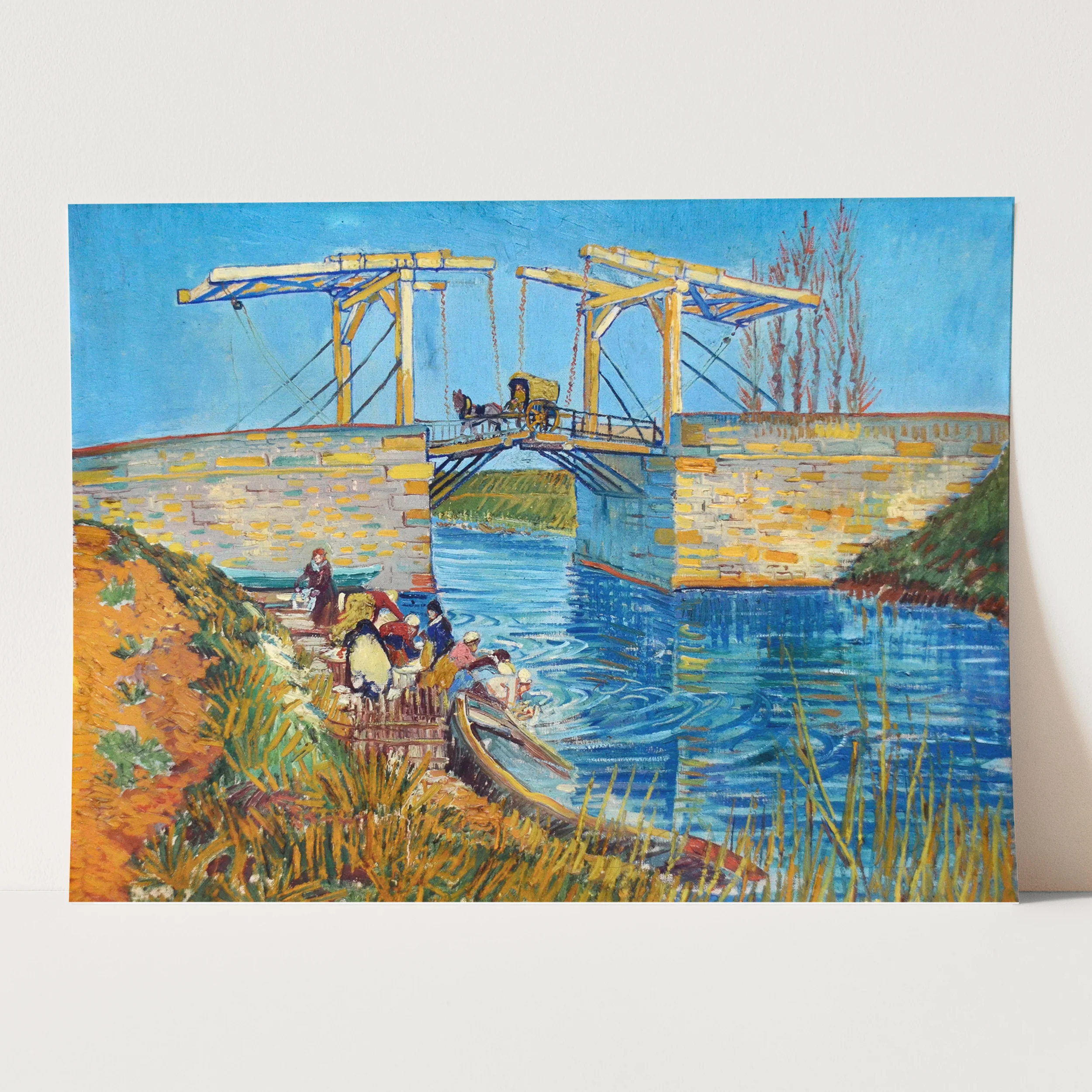 The Langlois Bridge at Arles with Women Washing (1888) by Van Gogh - Image 3