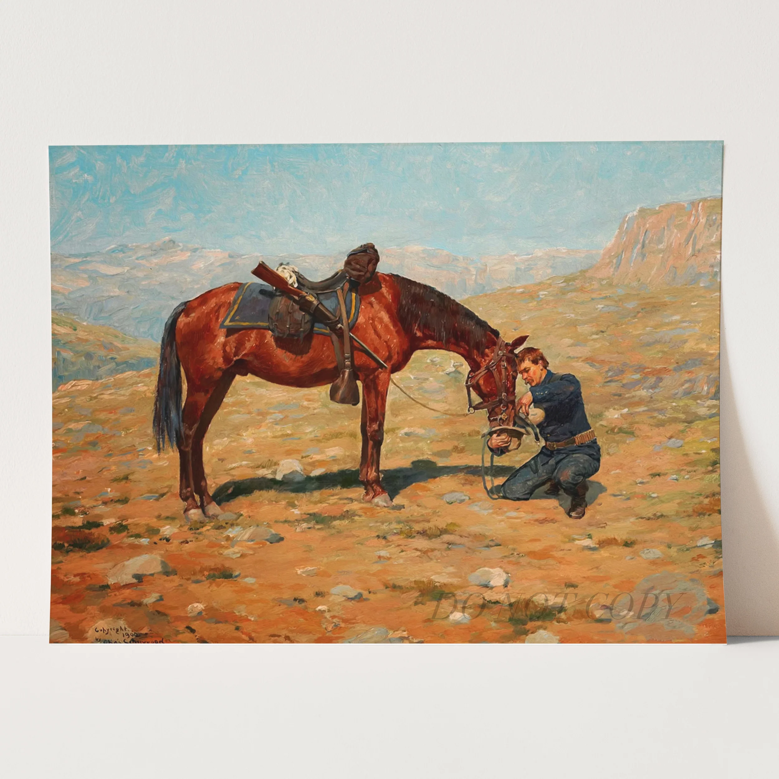 The Last Drop By Charles Schreyvogel - Image 3
