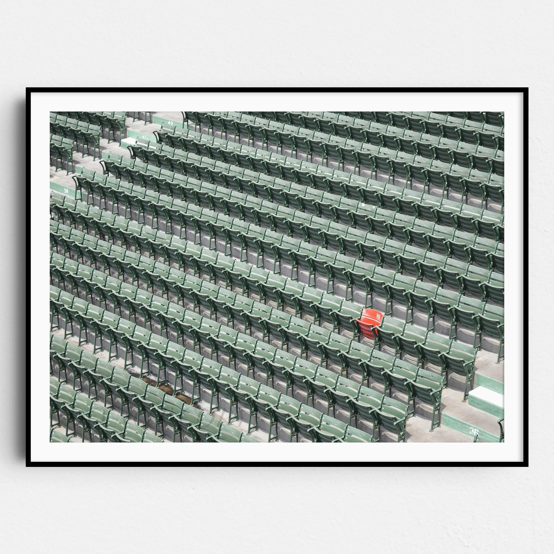 The Lone Red Seat, Fenway Park Boston