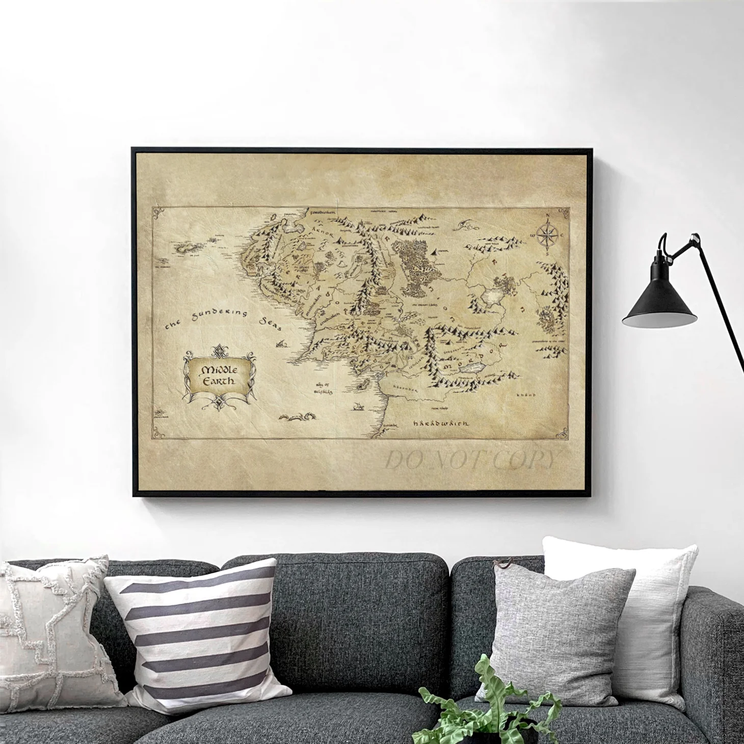 The Lord Of The Rings Map of Middle Earth - Image 2
