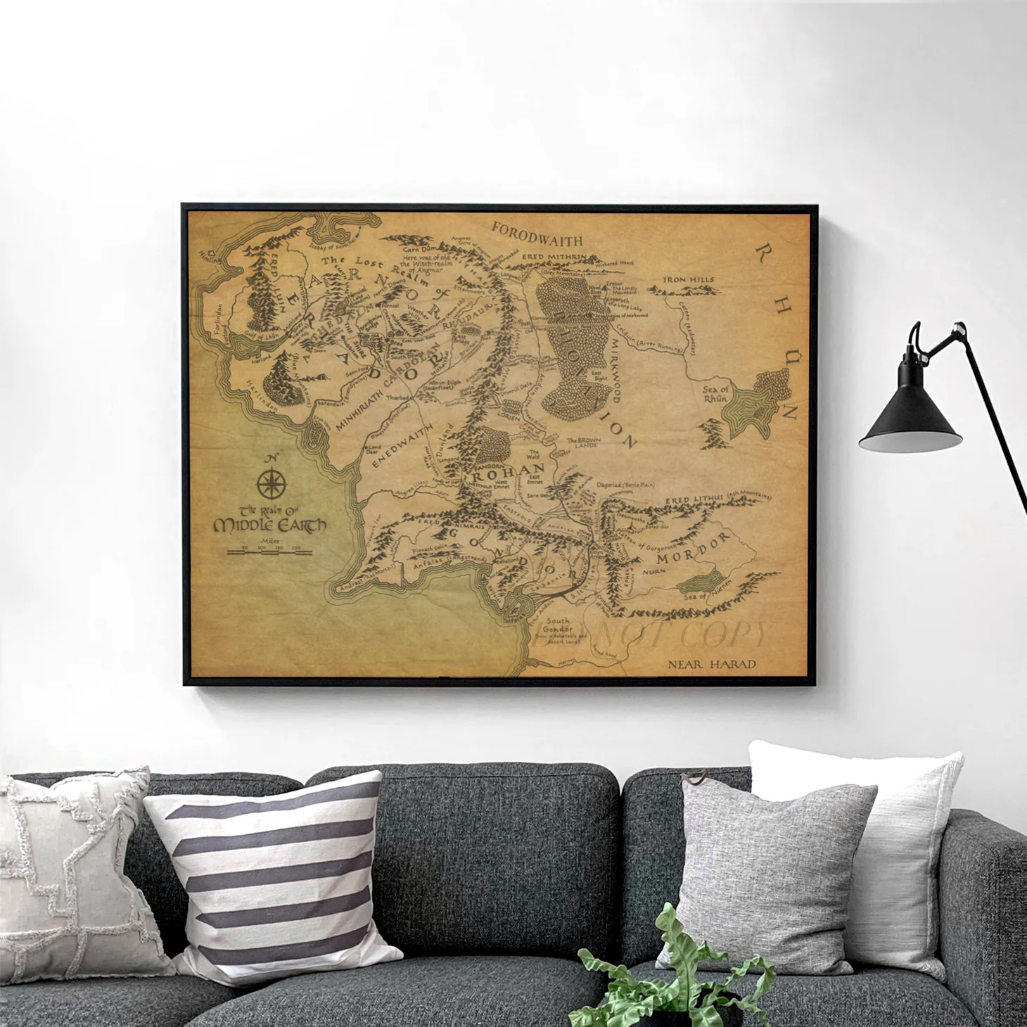 The Lord Of The Rings: Map of Middle Earth - Image 2
