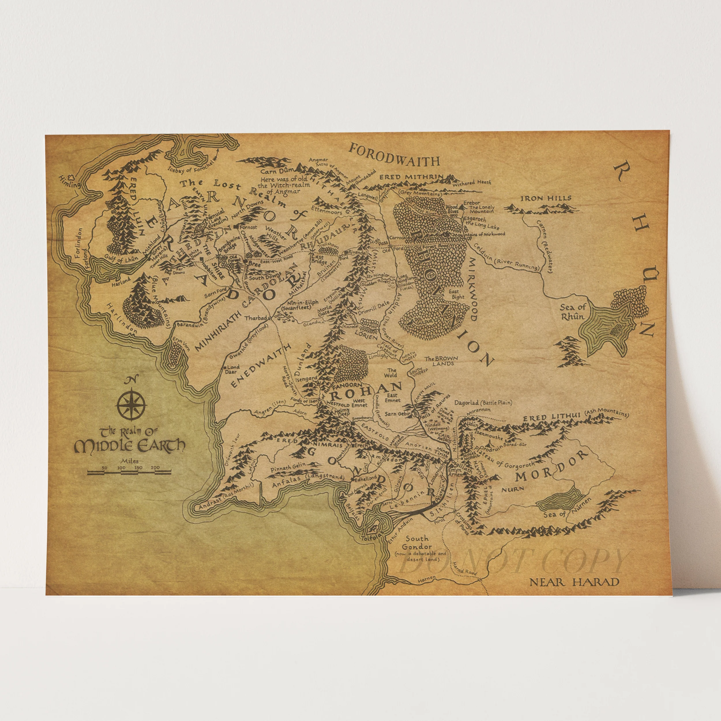 The Lord Of The Rings: Map of Middle Earth - Image 3