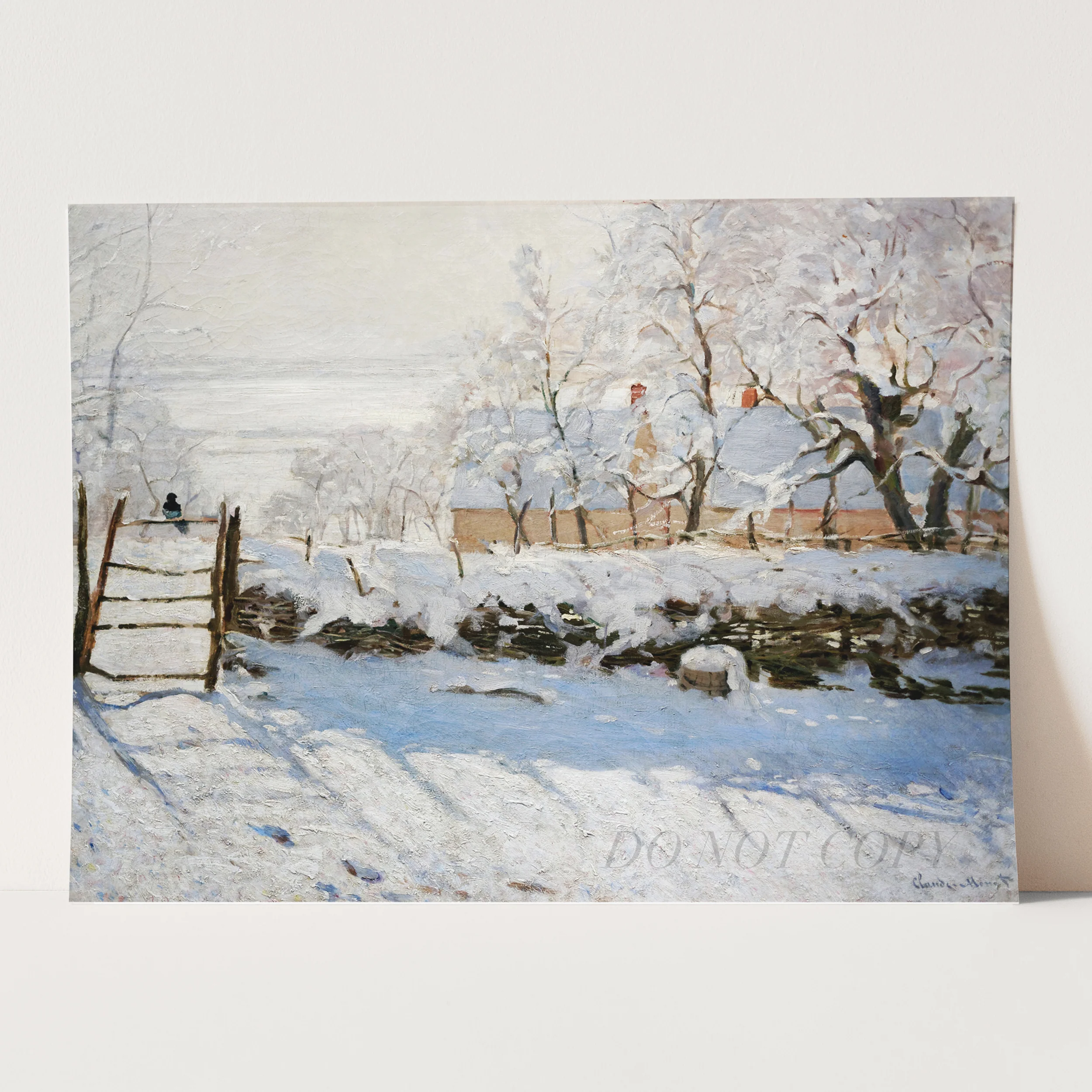 The Magpie (1868–1869) by Claude Monet - Image 3