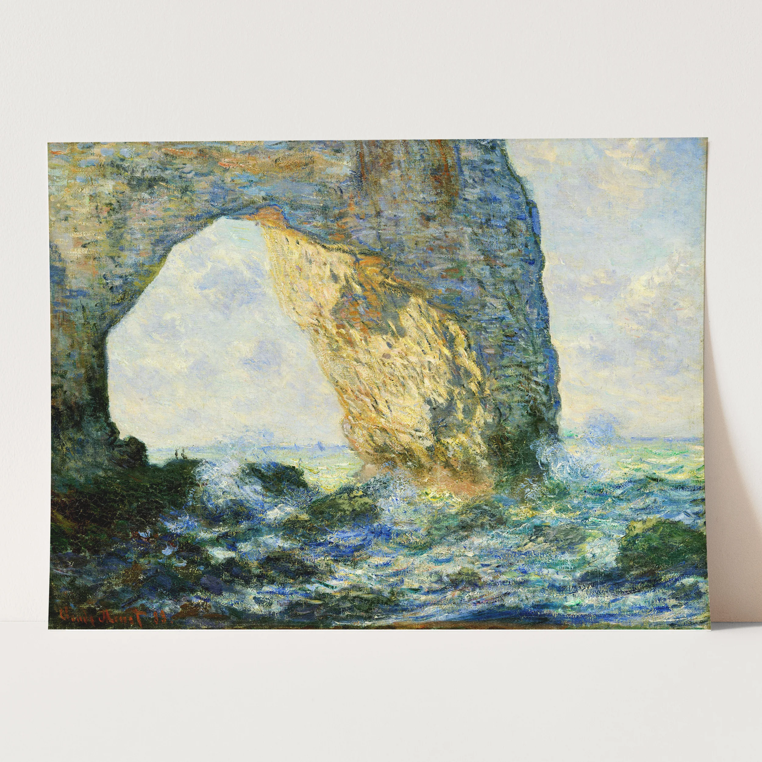 The Manneport Rock Arch by Claude Monet - Image 3