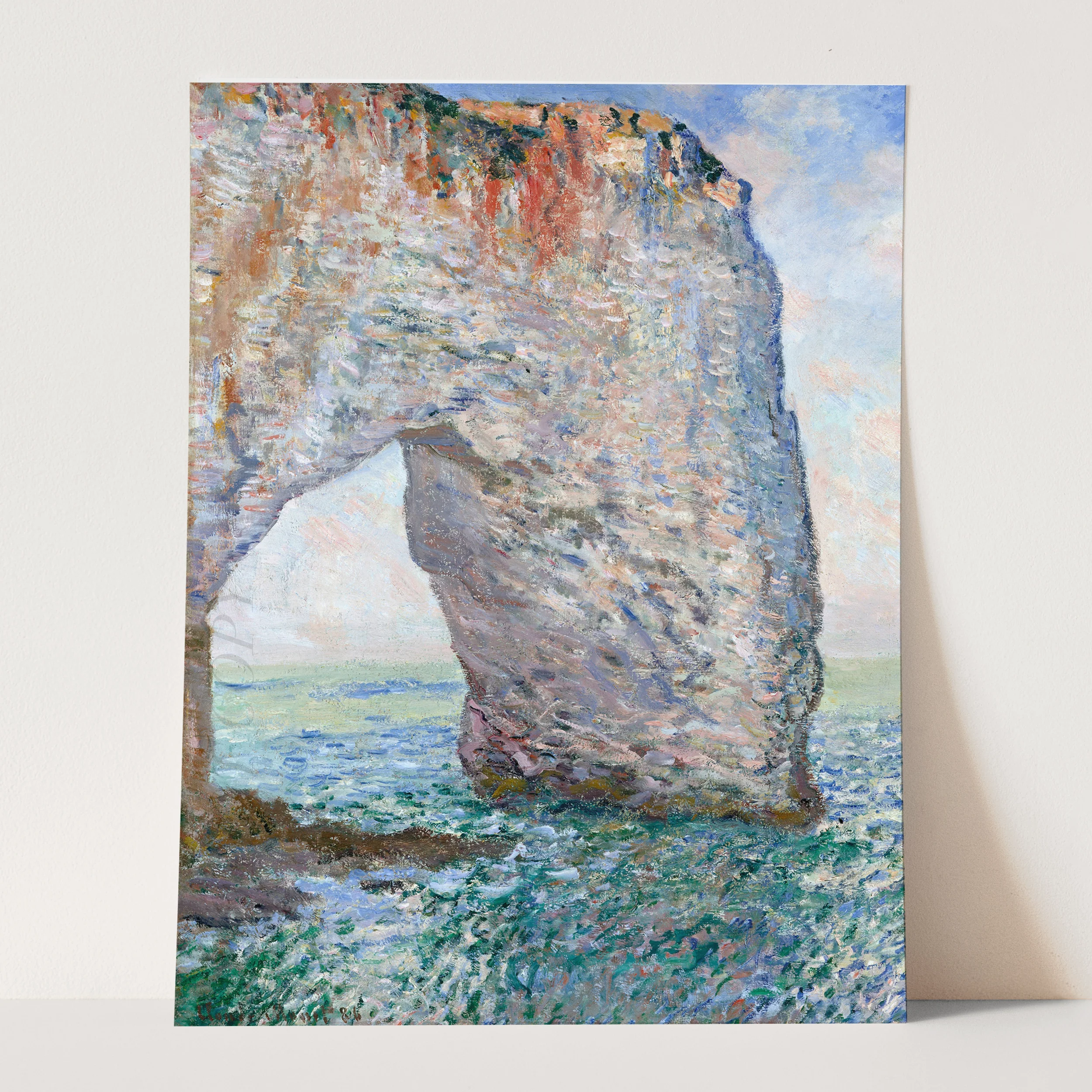 The Manneporte near Étretat (1886) by Claude Monet - Image 3