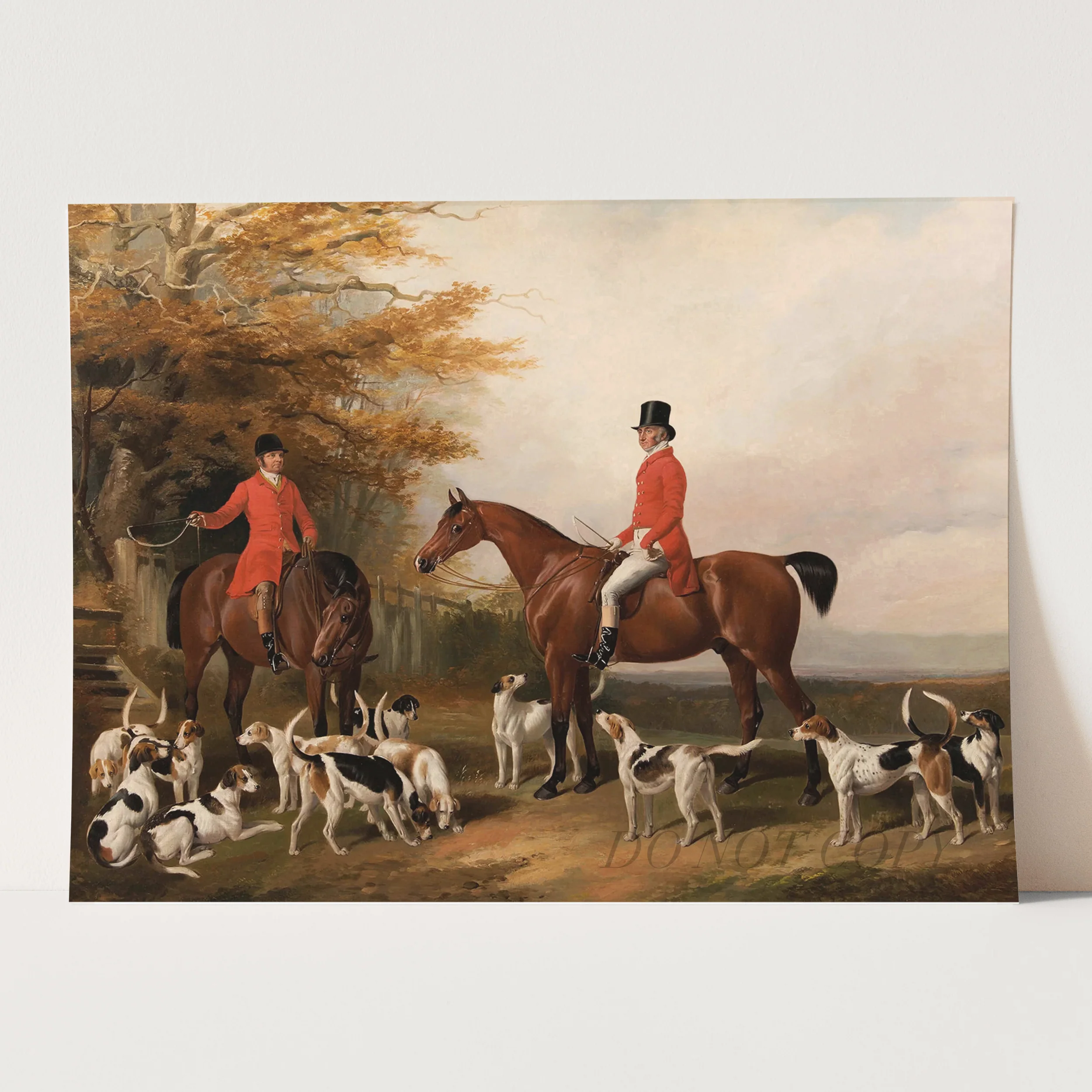 The Meeting Fox Hunt Scene by William Barraud - Image 3