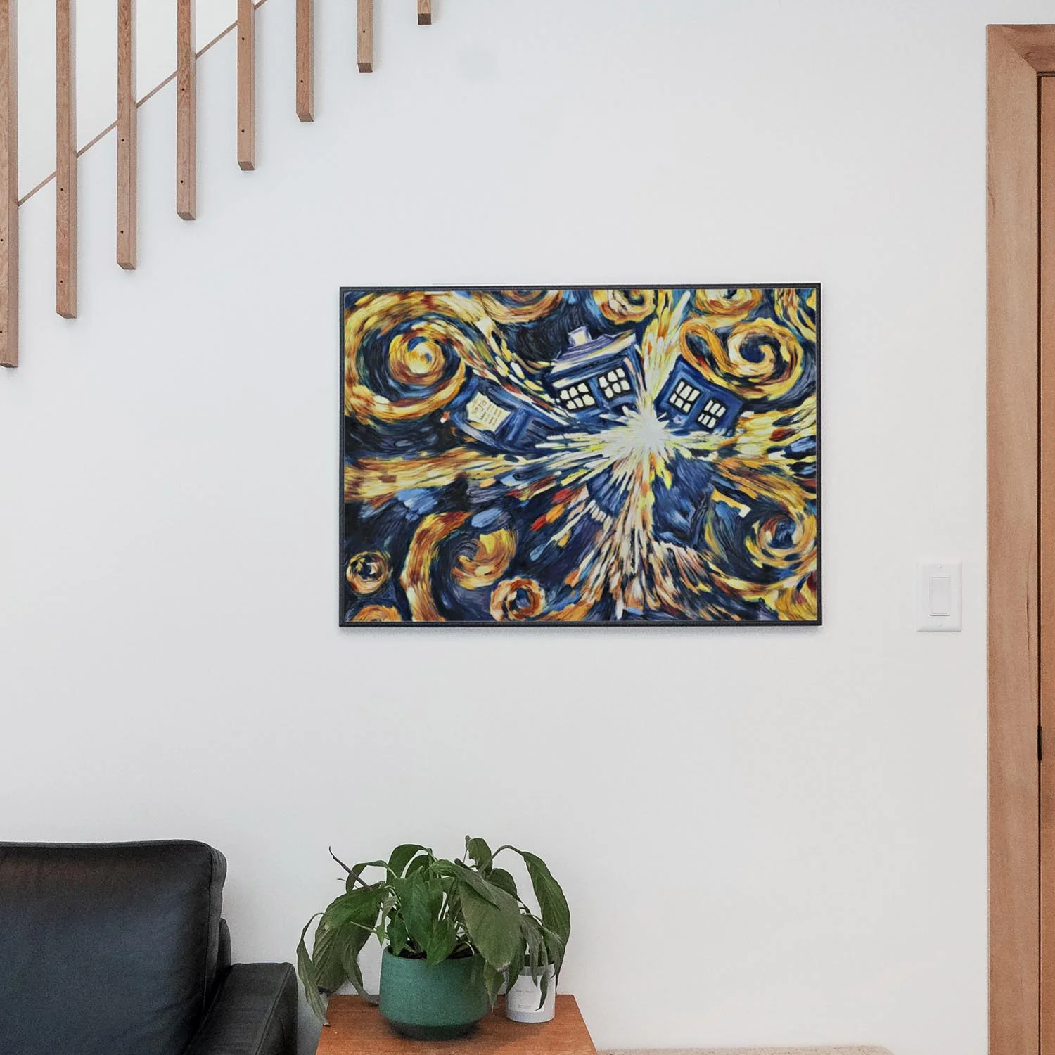 The Pandorica Opens Blue Box Exploding Tardis by Vincent Van Gogh - Image 2