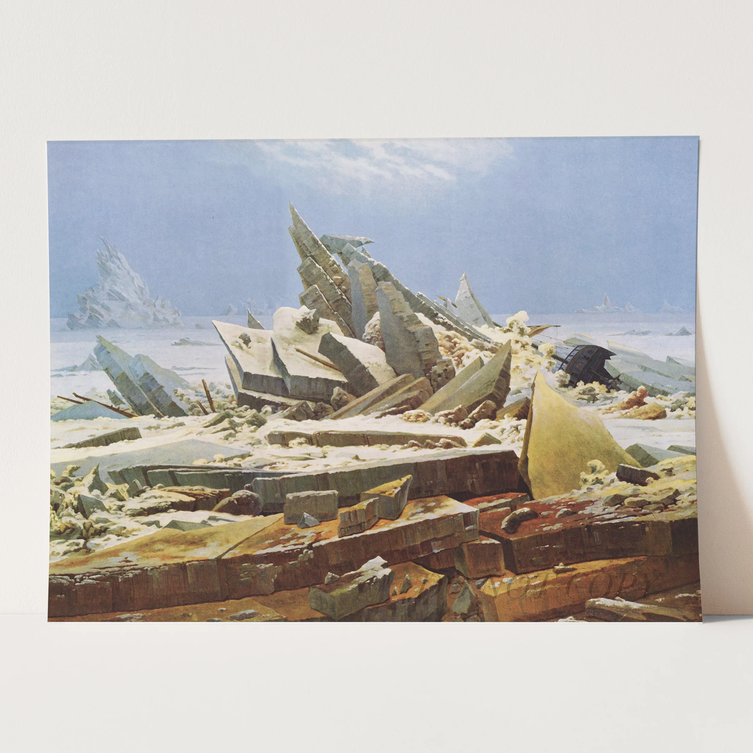 The Polar Sea (The Sea of Ice) by Caspar David Friedrich - Image 3