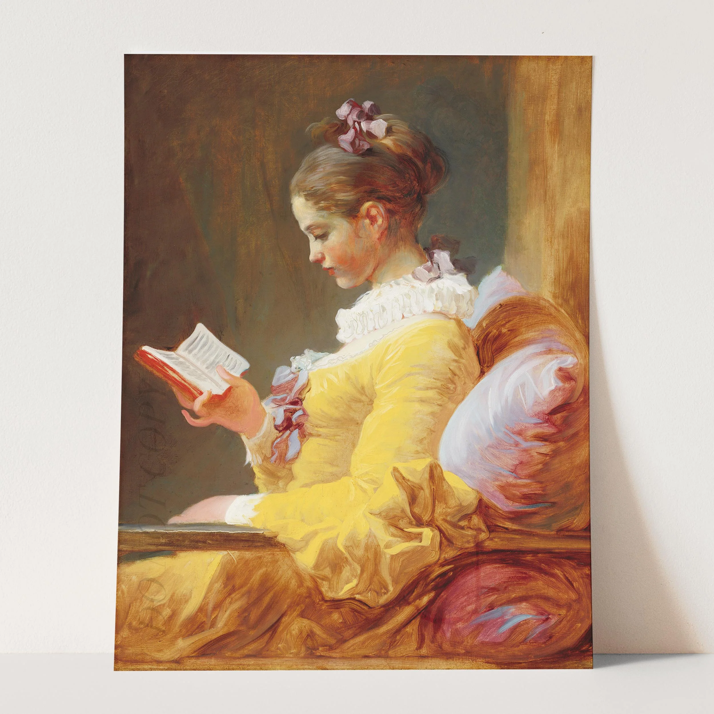 The Reader - Young Girl Reading by Jean-Honoré Fragonard - Image 3