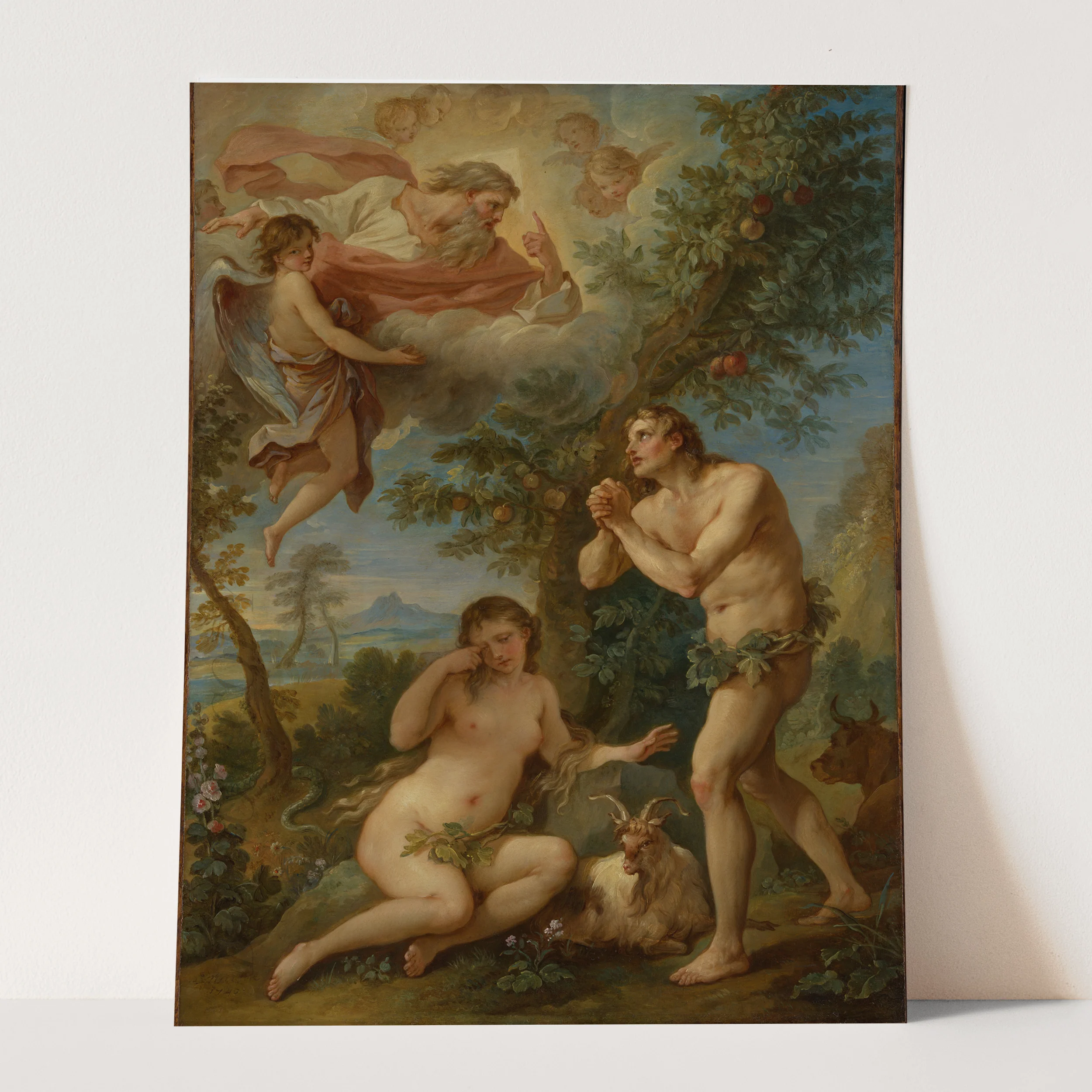 The Rebuke of Adam and Eve (1740) by Charles Joseph Natoire - Image 3
