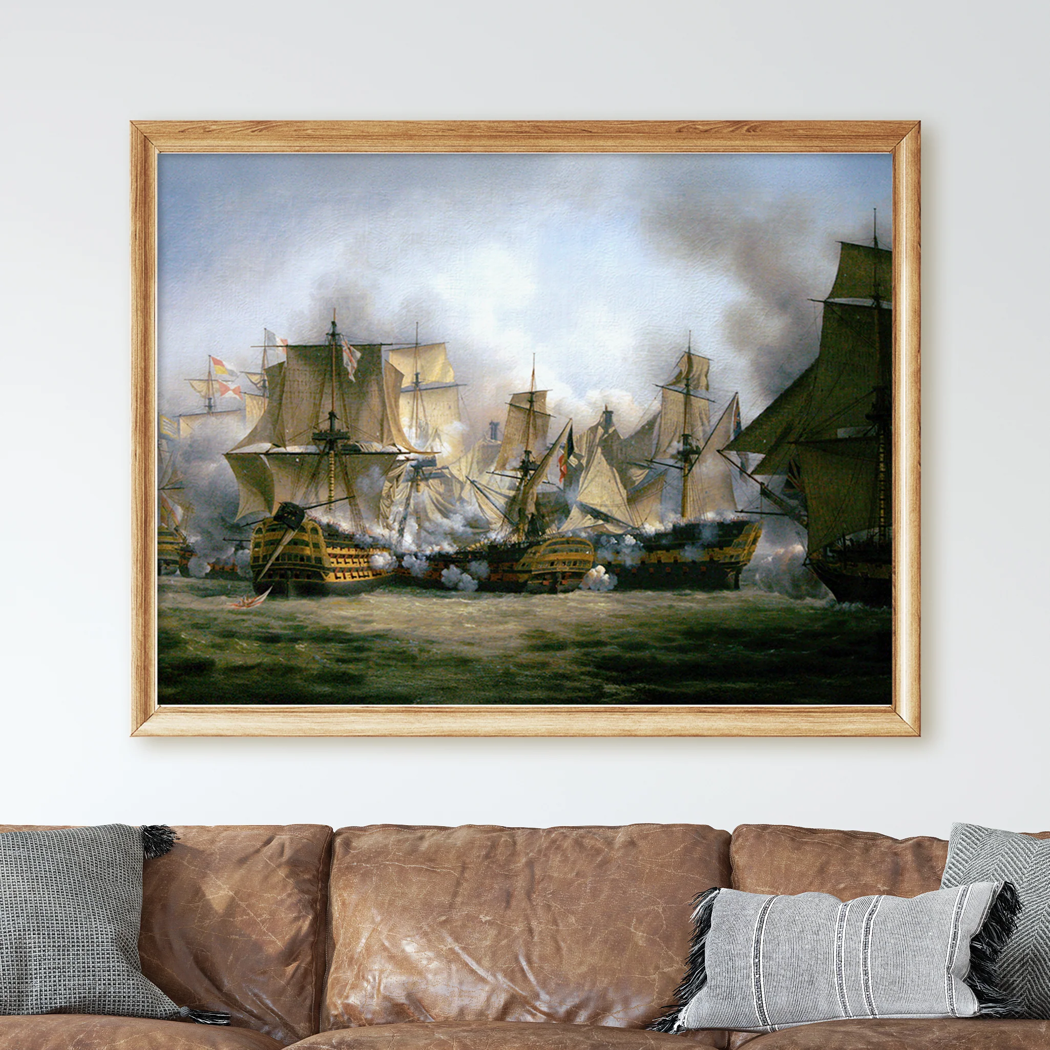 The Redoutable Fighting the Temeraire and HMS Victory at Trafalgar - Image 2