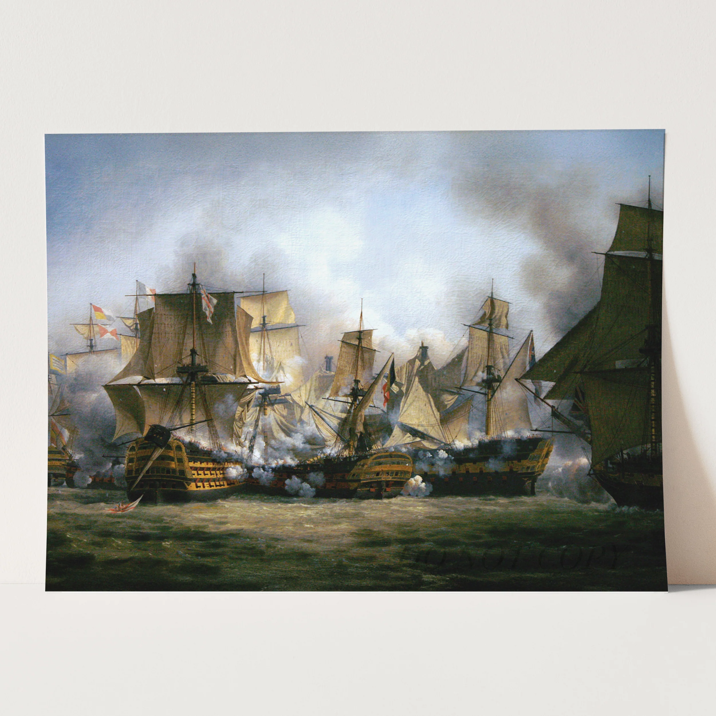 The Redoutable Fighting the Temeraire and HMS Victory at Trafalgar - Image 3
