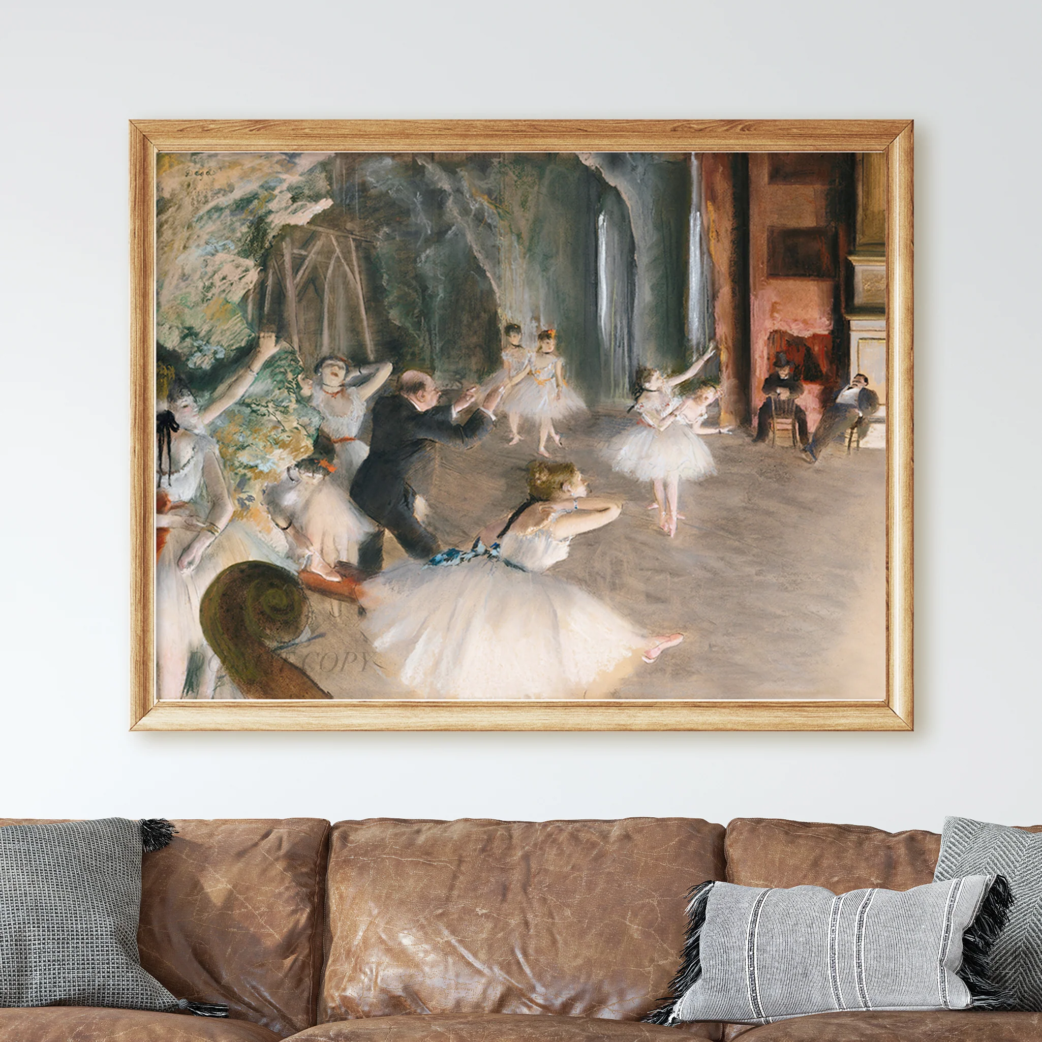 The Rehearsal Onstage (1874) by Edgar Degas - Image 2