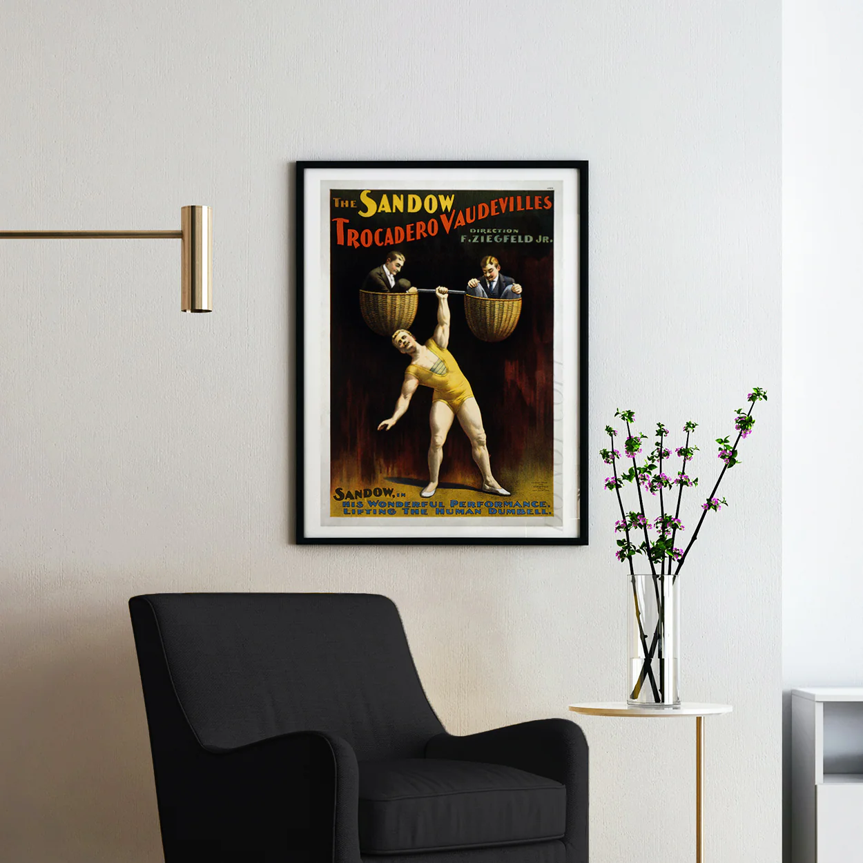 The Sandow Trocadero Vaudevilles, 1894 Poster - Image 2