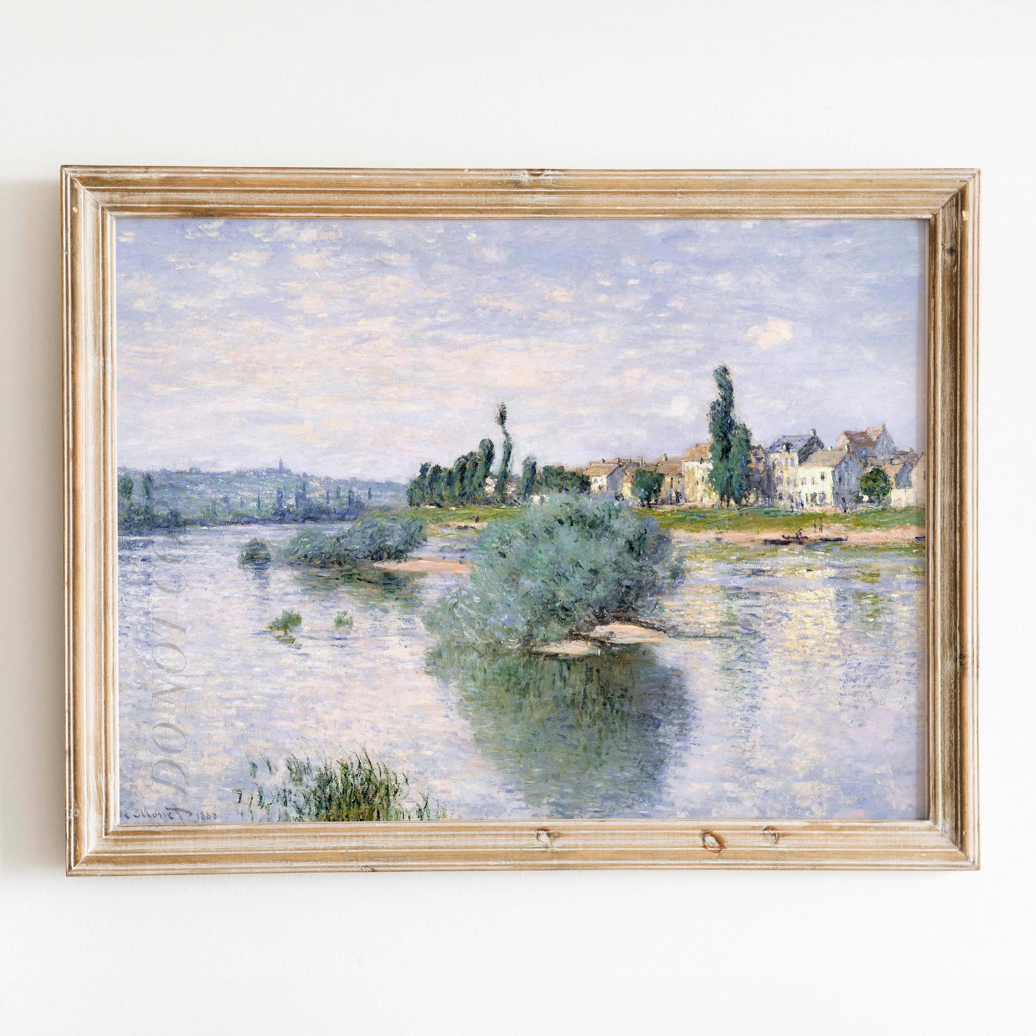 The Seine at Lavacourt (1880) by Claude Monet