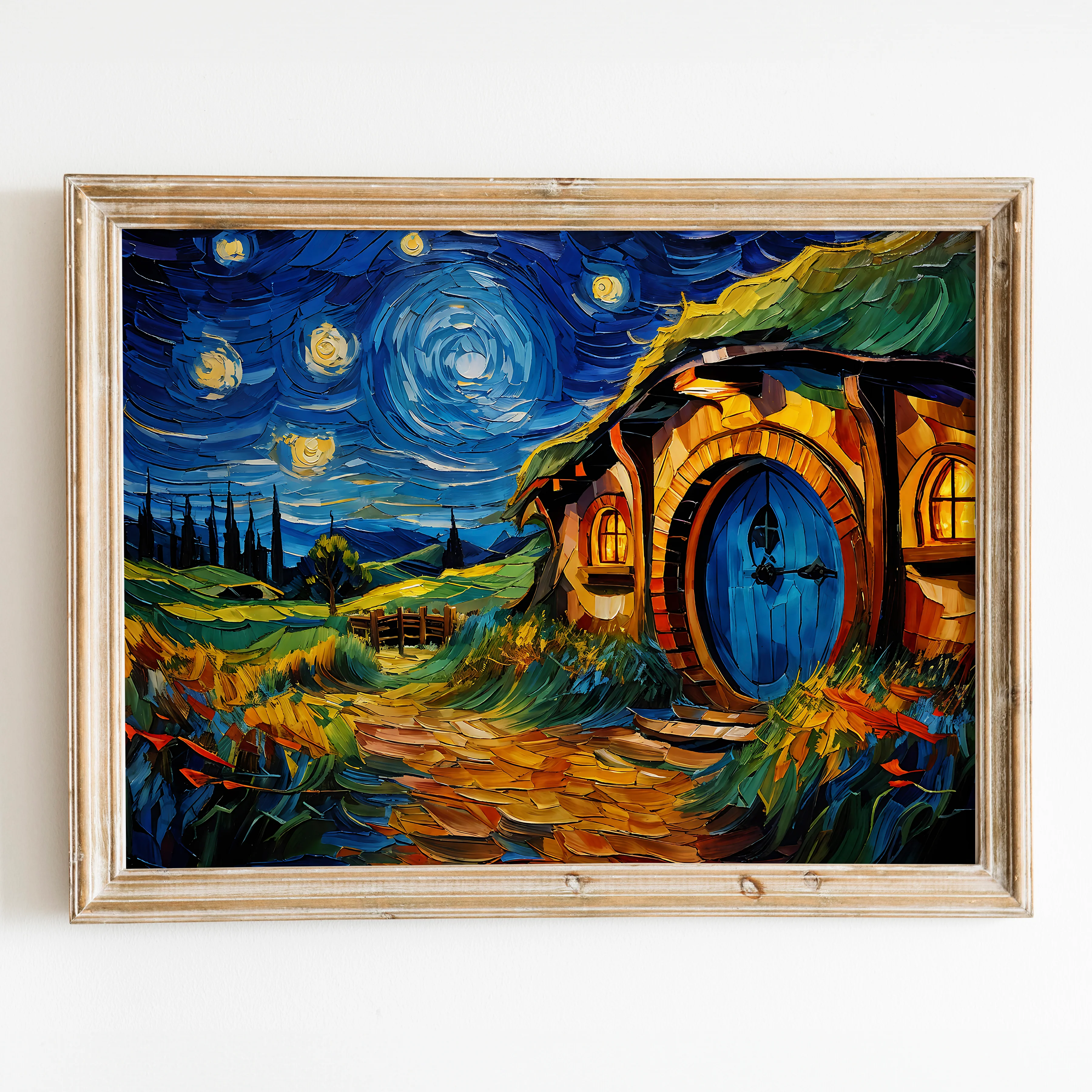 The Shire as Van Gogh Starry Night