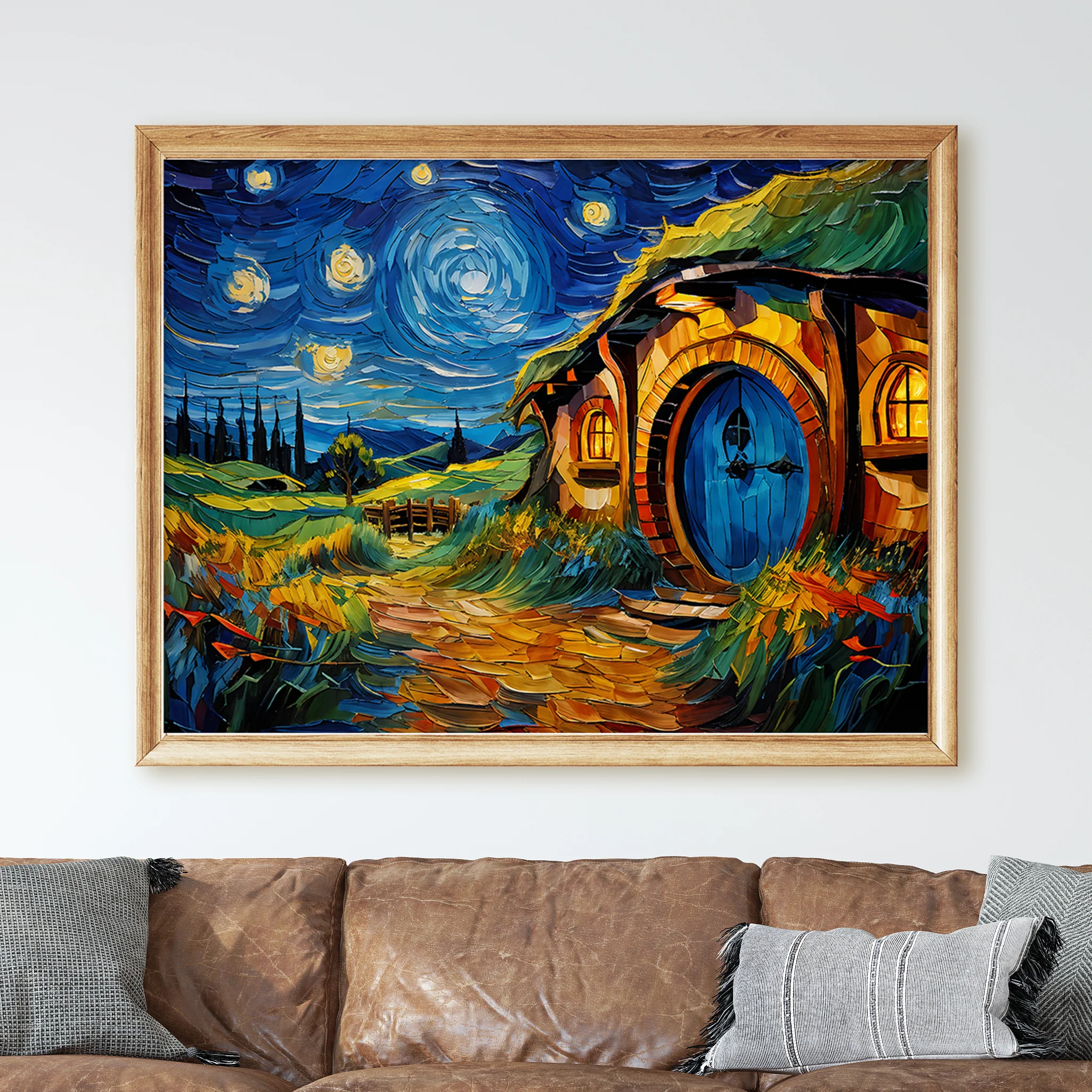 The Shire as Van Gogh Starry Night - Image 2