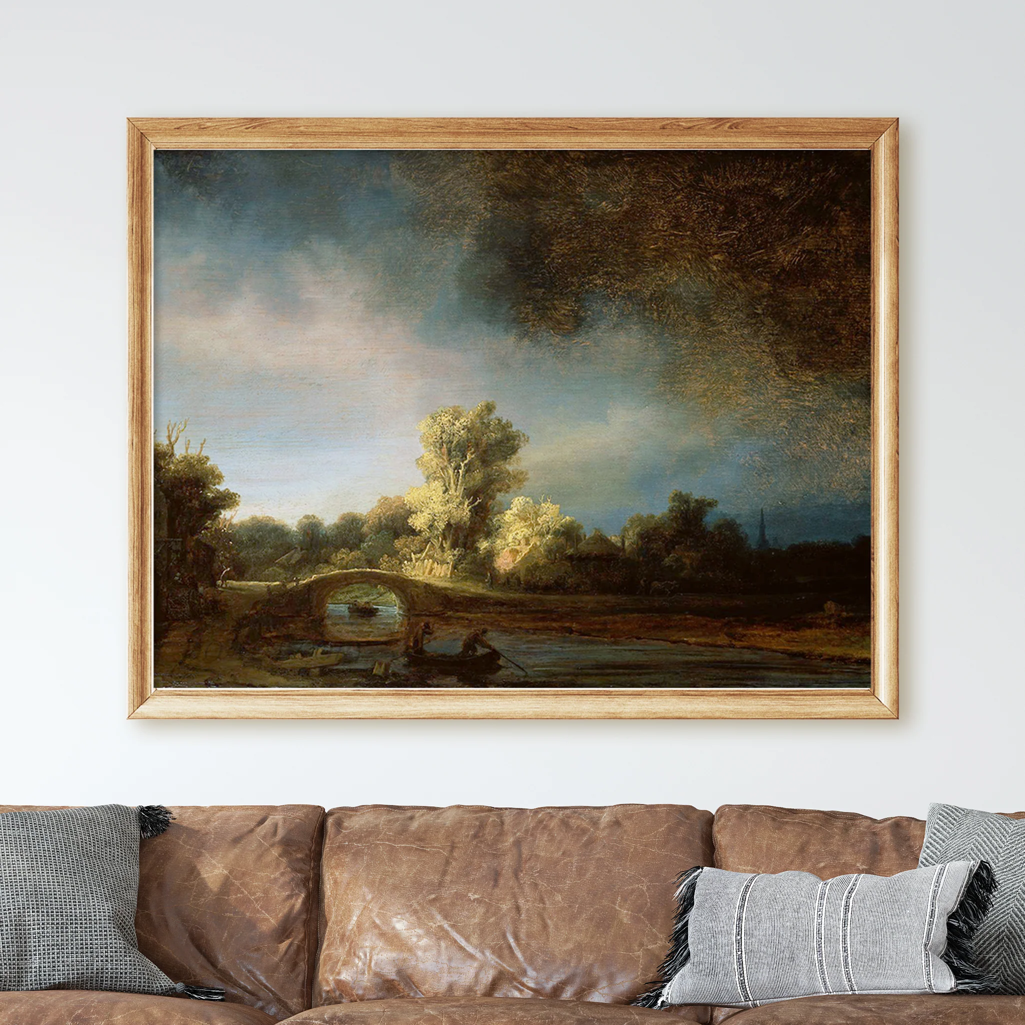 The Stone Bridge By Rembrandt - Image 2