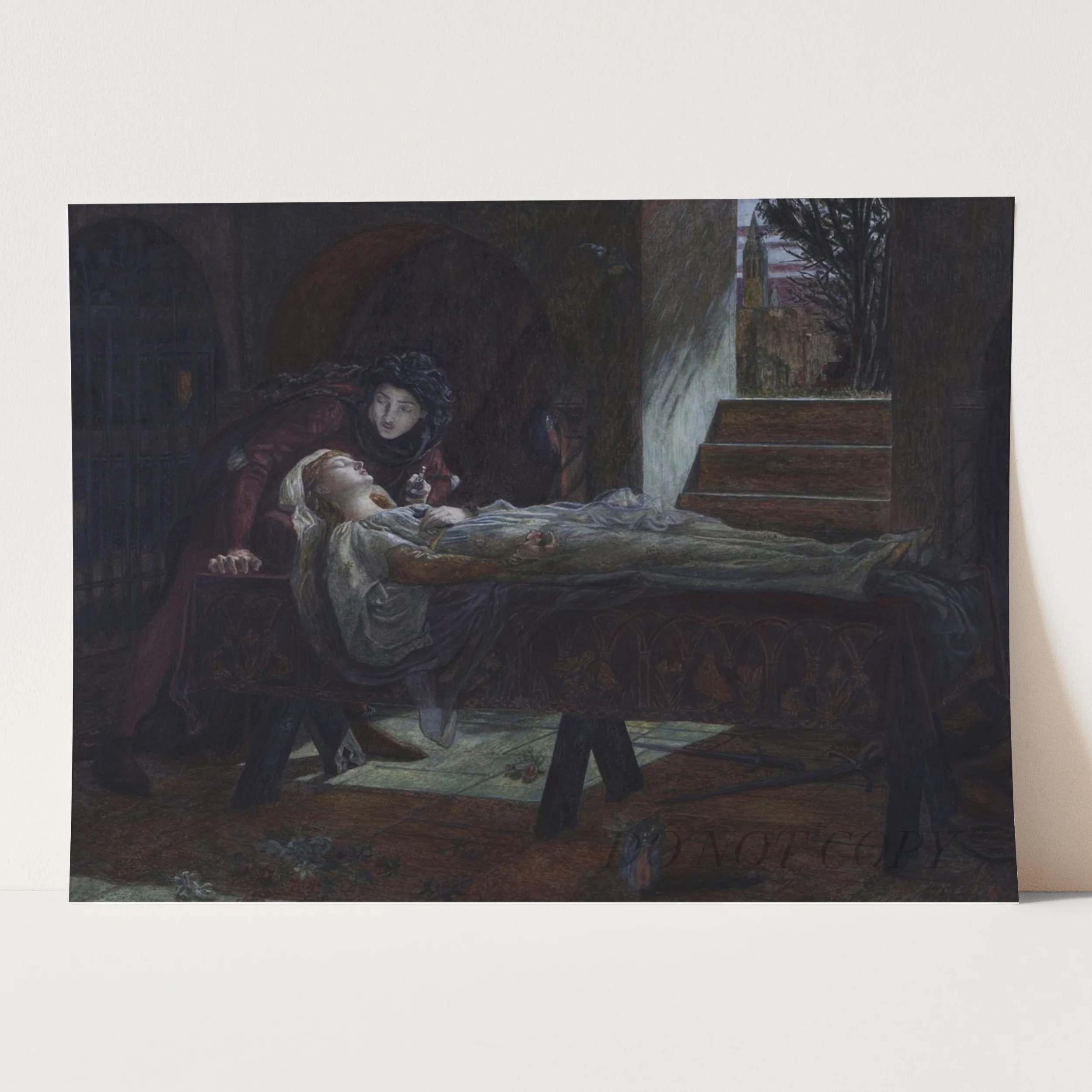 The Tomb Scene from Shakespeare’s Romeo and Juliet (1870) by Lucy Madox Brown - Image 3