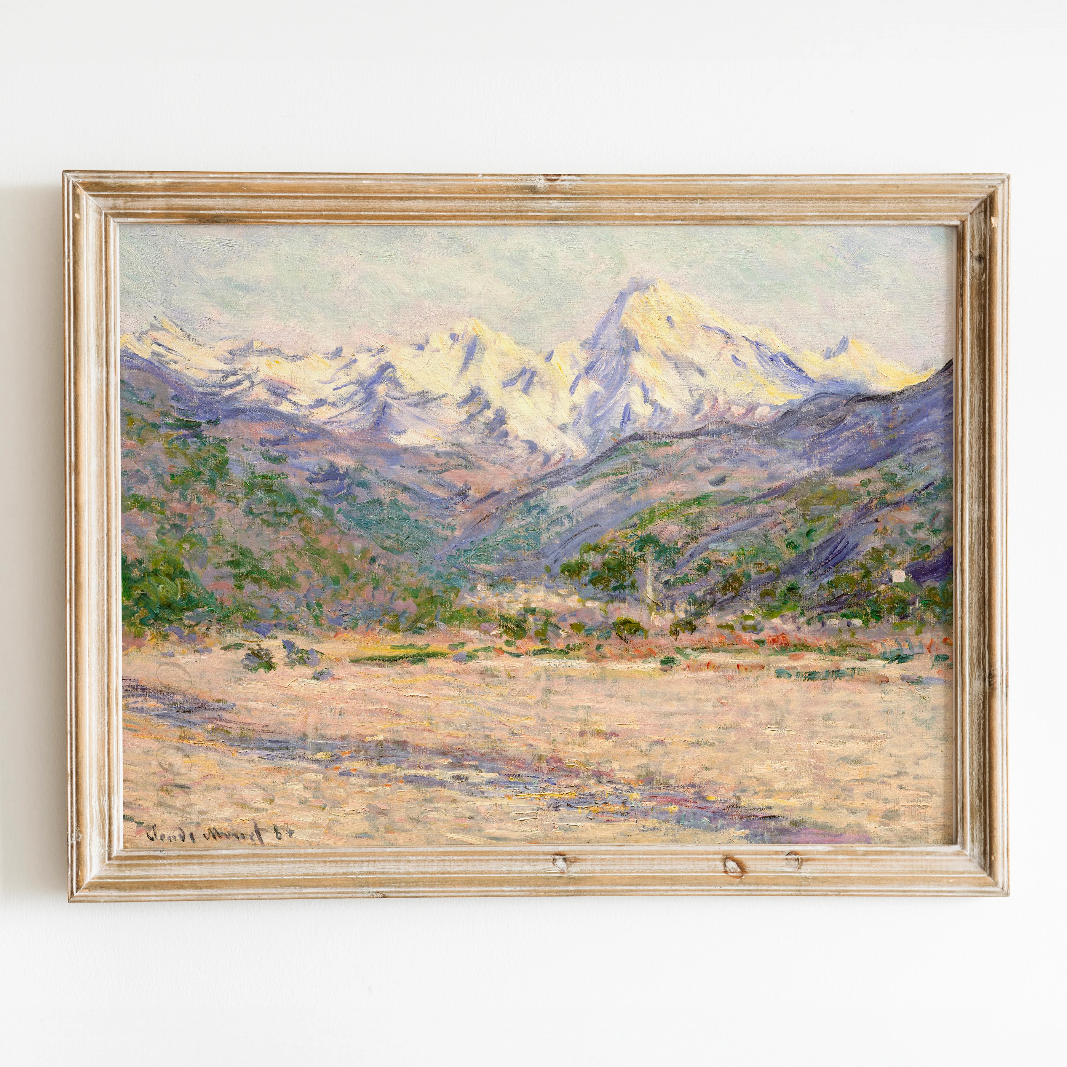 The Valley of the Nervia (1884) by Claude Monet