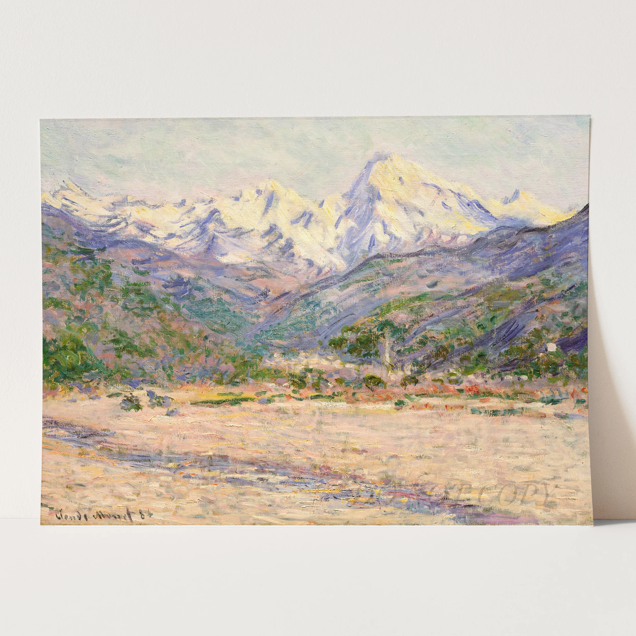 The Valley of the Nervia (1884) by Claude Monet - Image 3