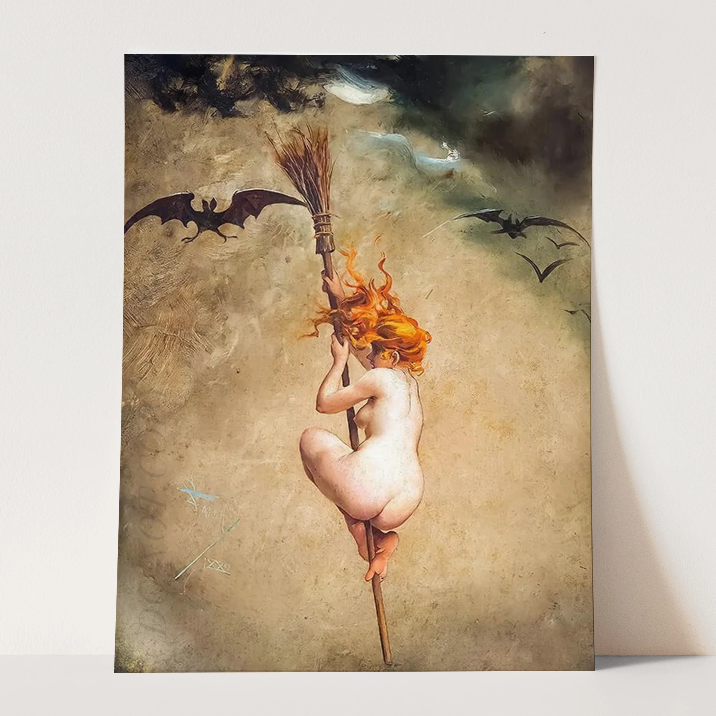 The Witch (1882) by Luis Ricardo Falero - Image 3