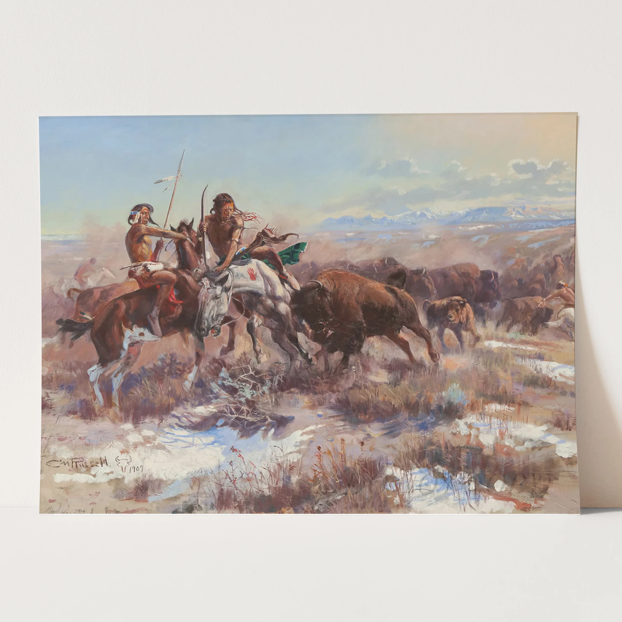 The Wounded Buffalo Charles M Russell - Image 3