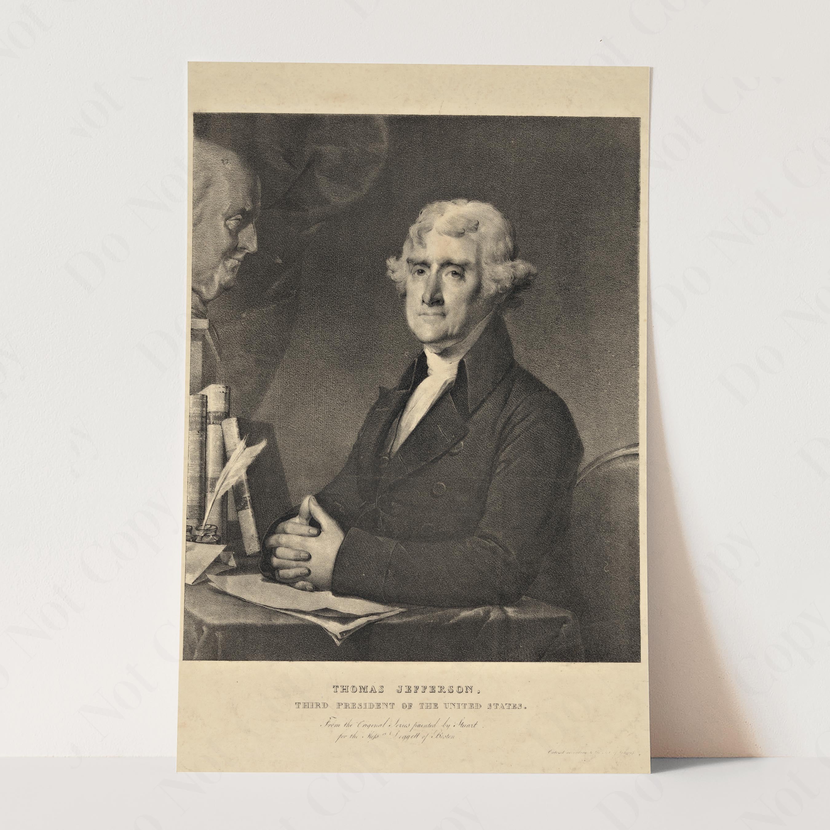 Thomas Jefferson Portrait 1825 - Image 3