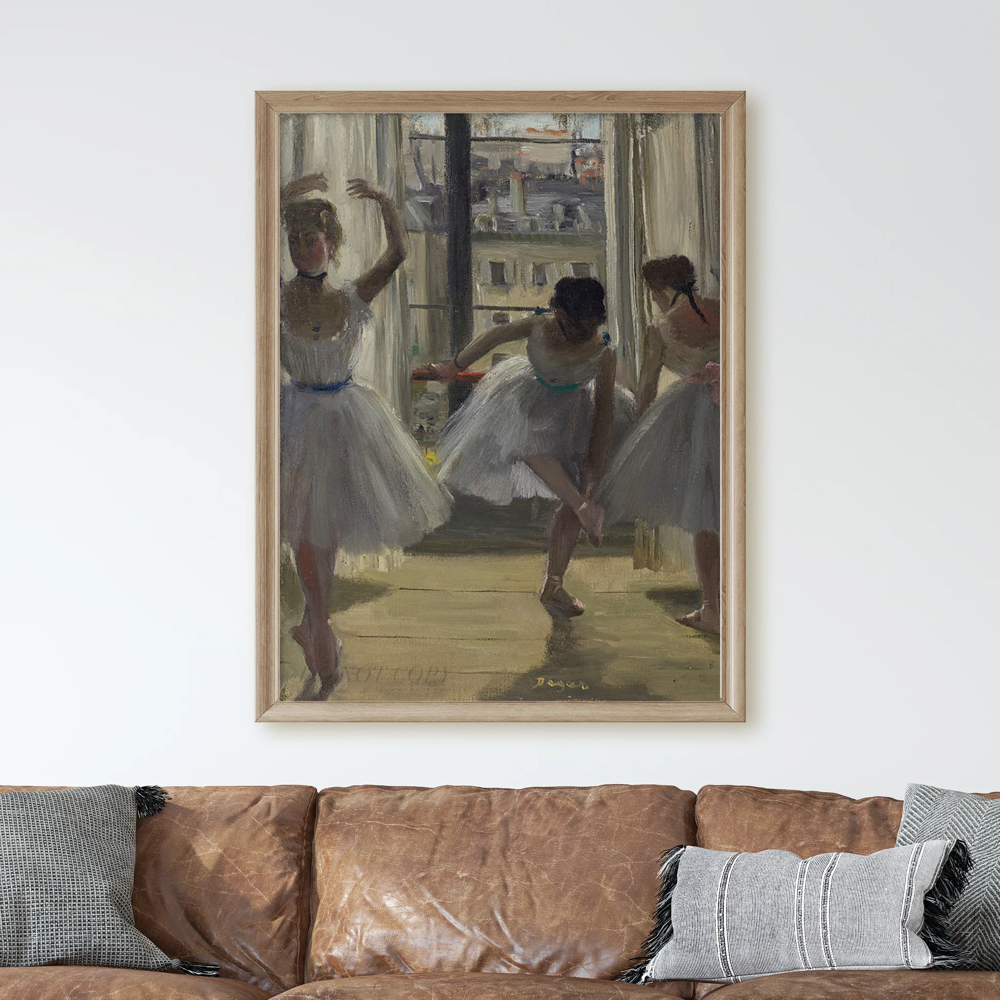Three Dancers in an Exercise Hall by Edgar Degas - Image 2