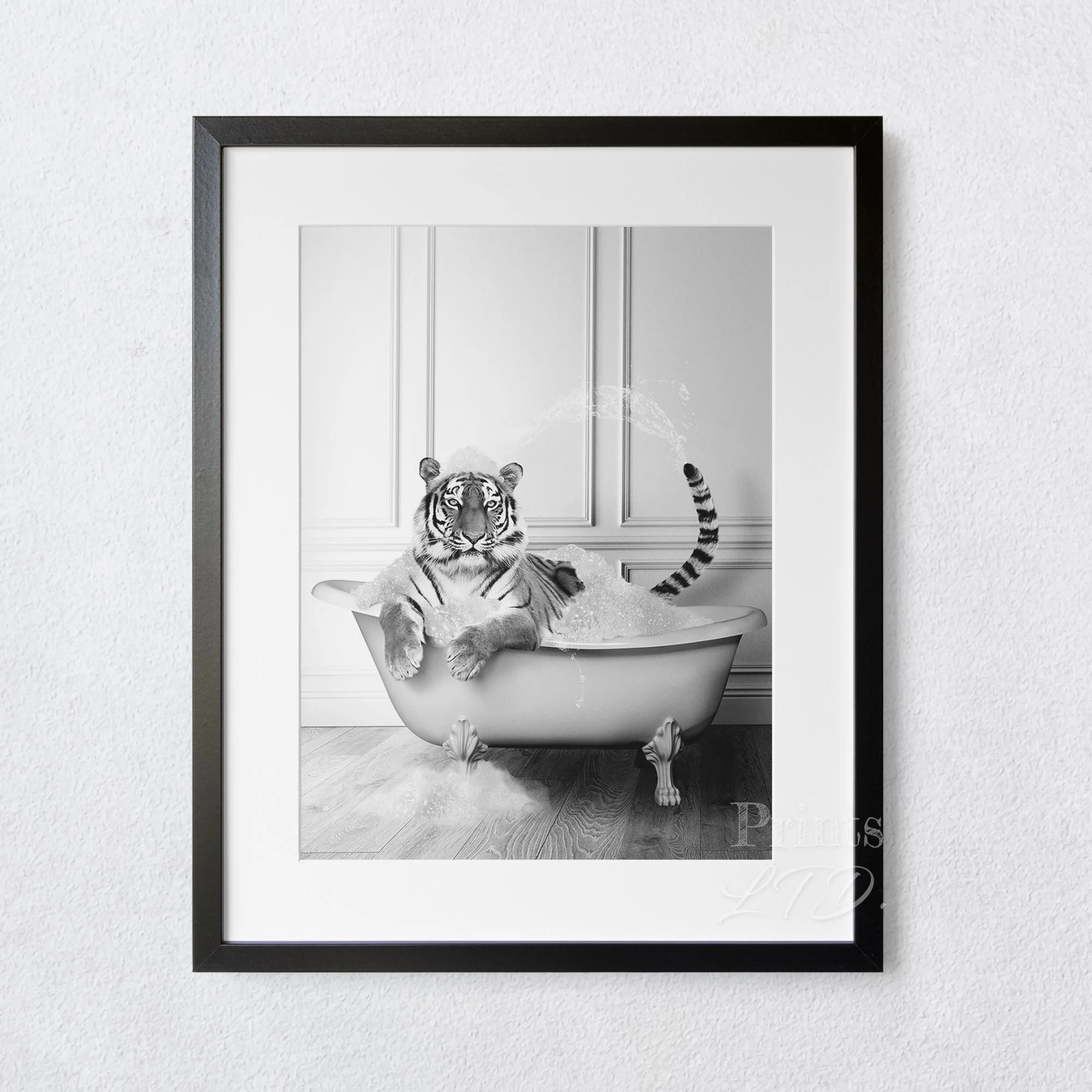 Tiger Taking A Bubble Bath In The Bathtub - Image 4
