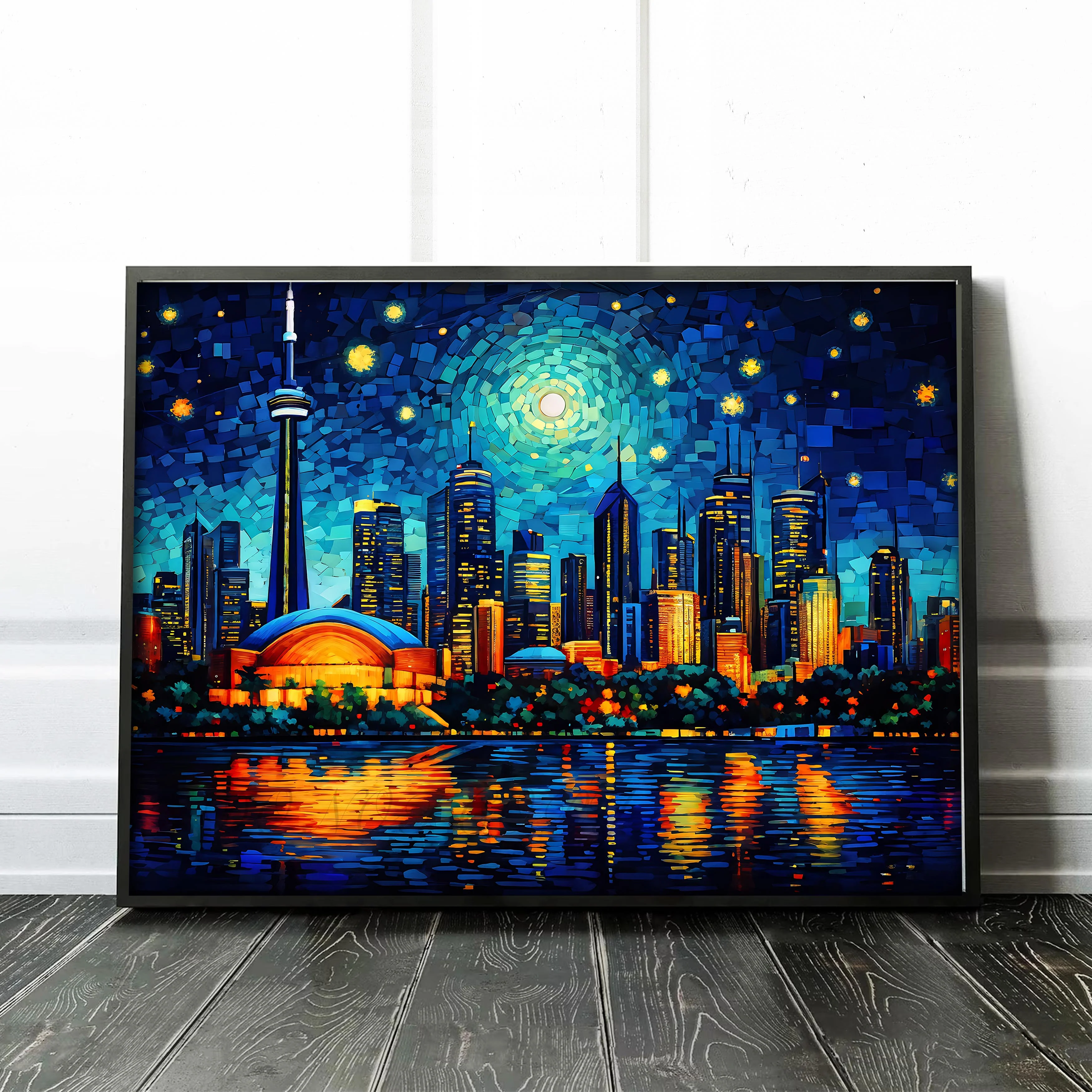Toronto Skyline as Van Gogh Starry Night - Image 2