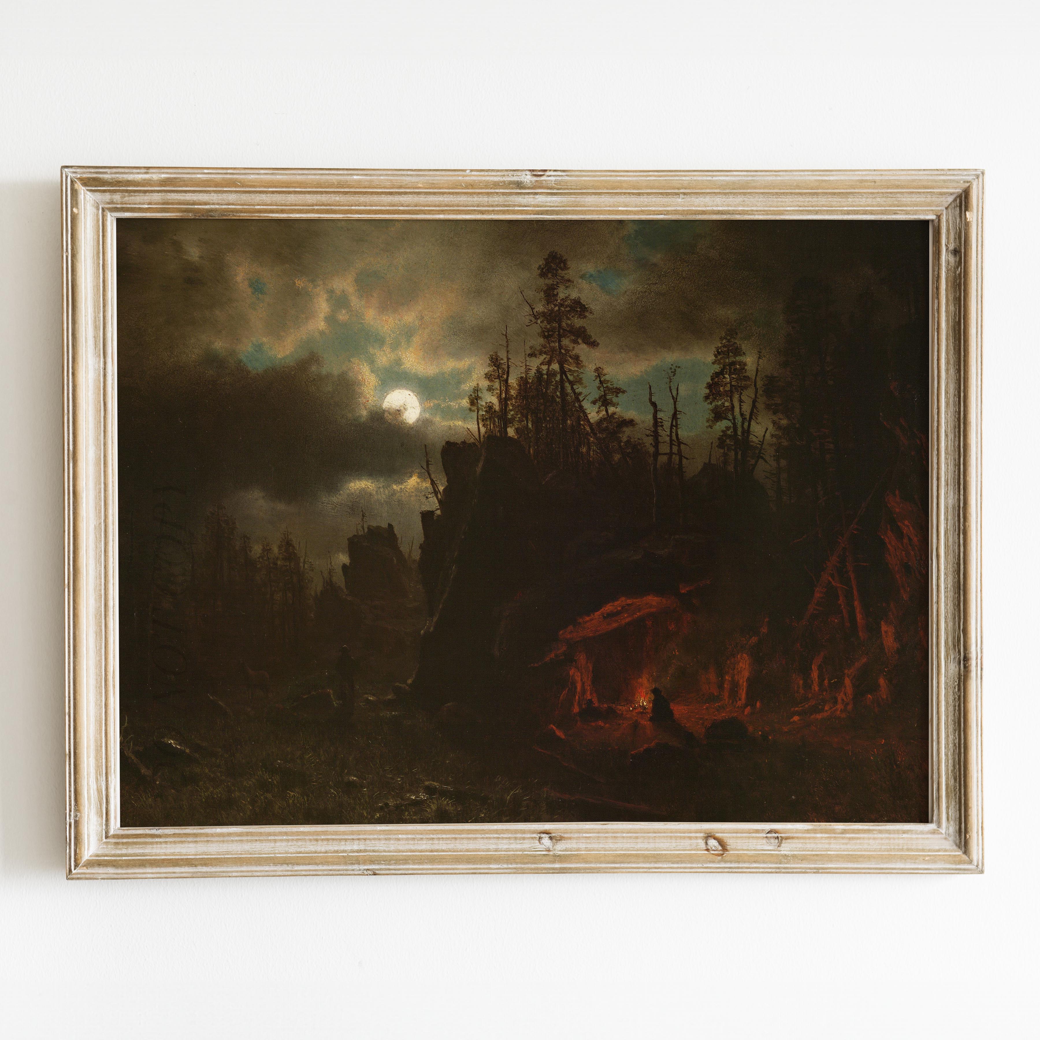Trapper's Camp by Albert Bierstadt