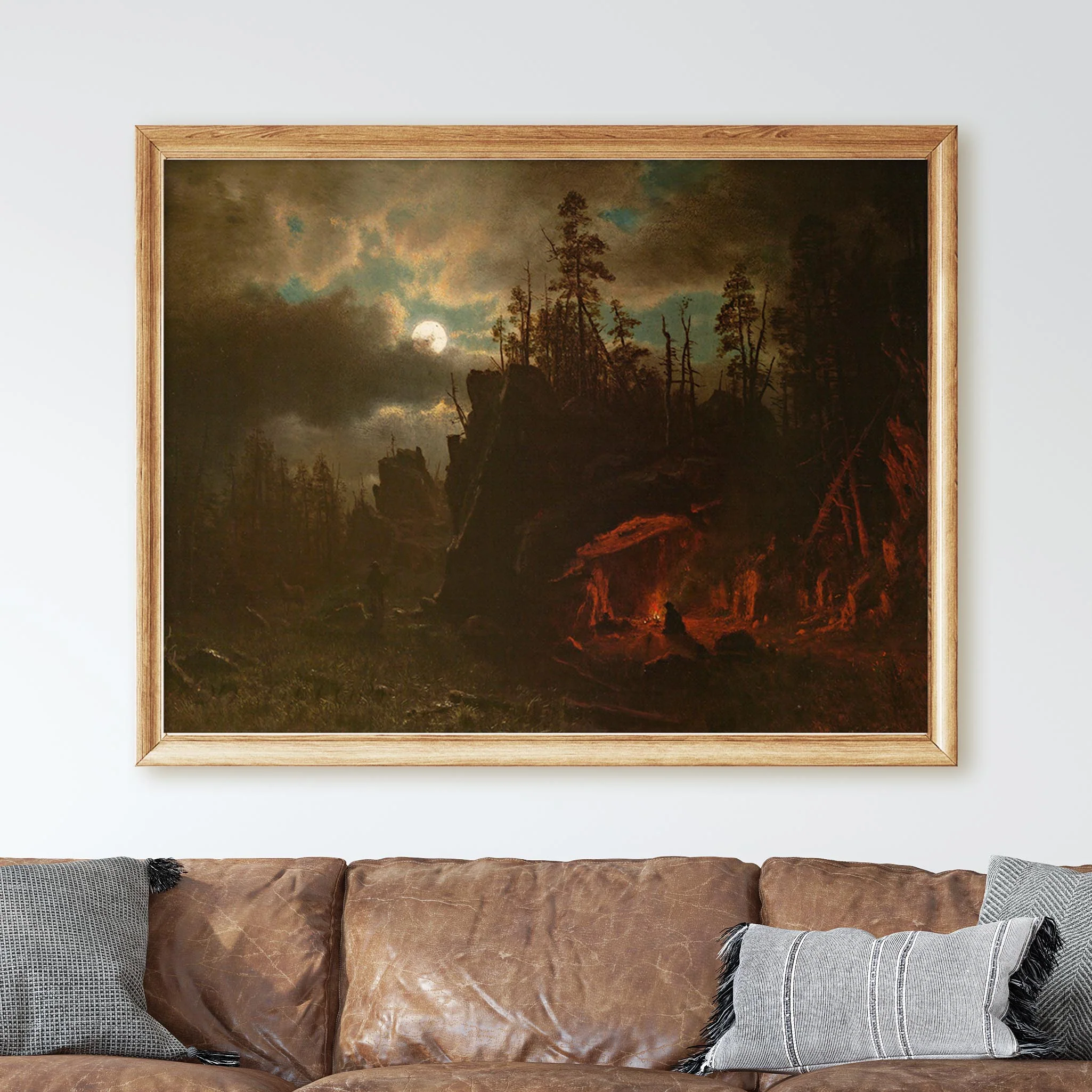 Trapper's Camp by Albert Bierstadt - Image 2