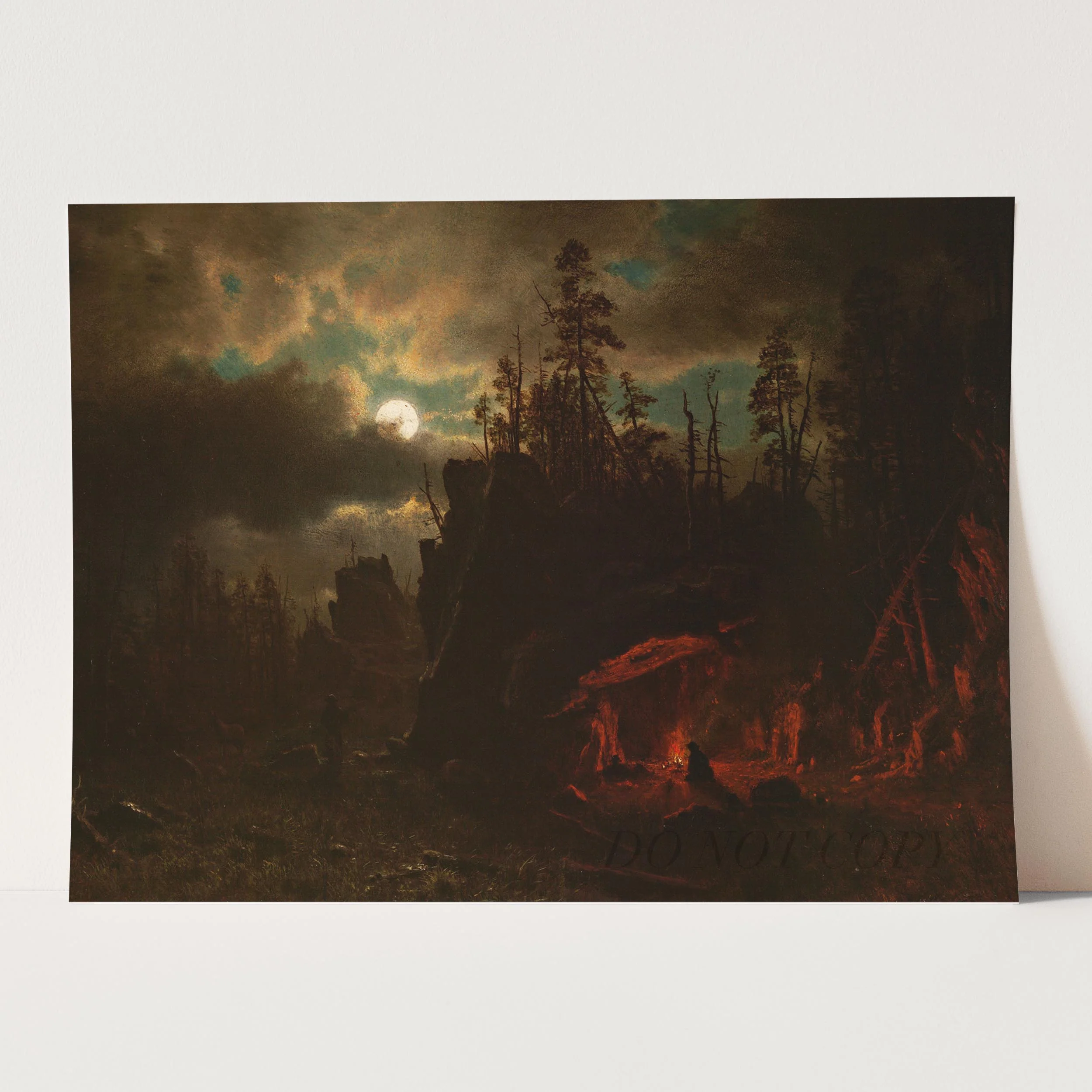 Trapper's Camp by Albert Bierstadt - Image 3
