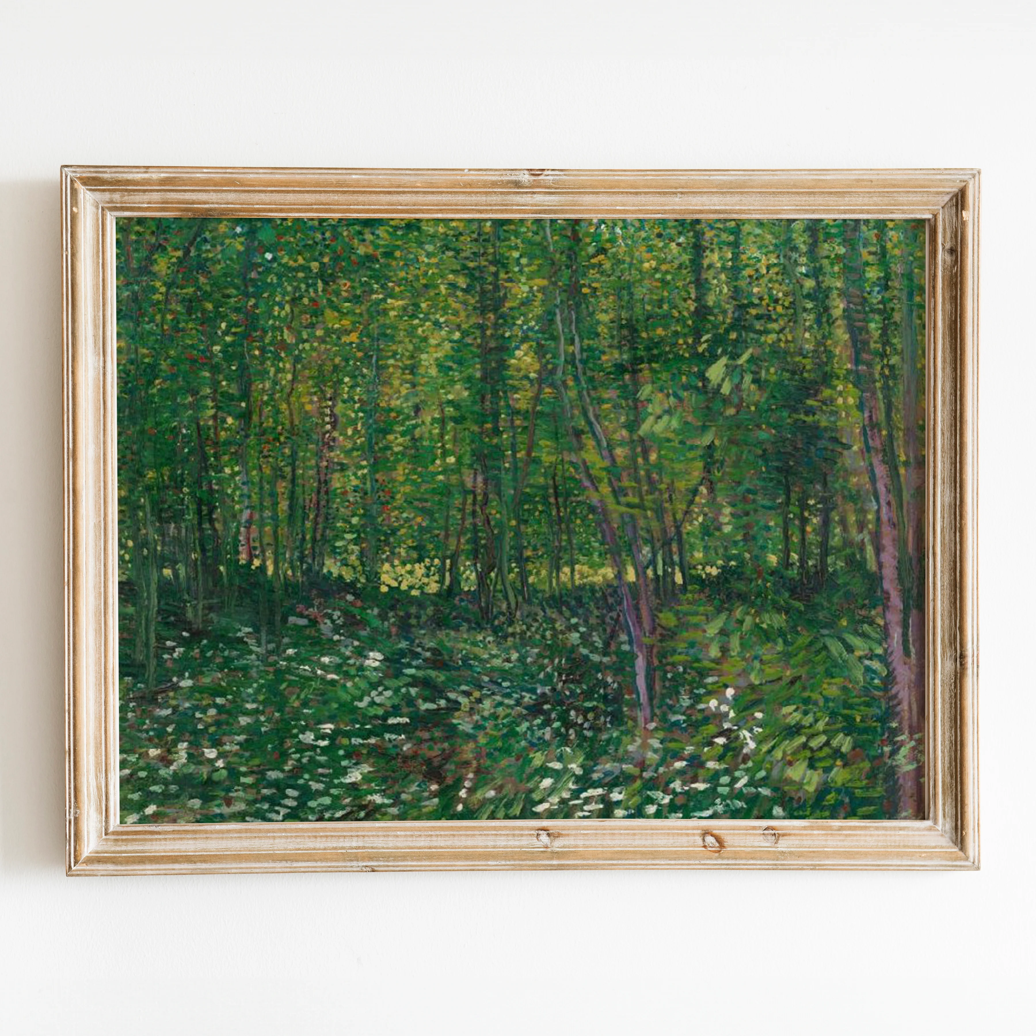Trees and Undergrowth (1887) by Van Gogh