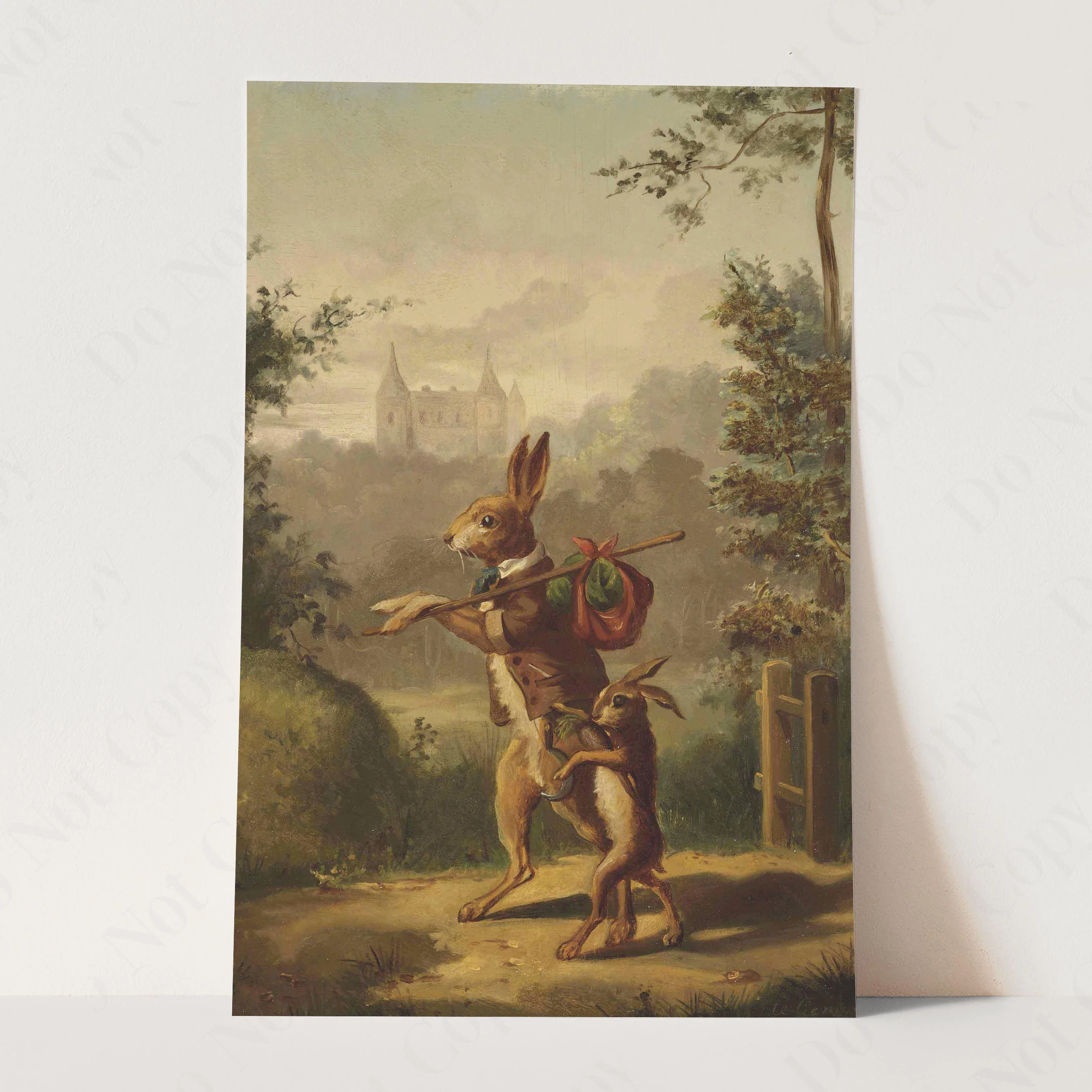 Two Hares With A Knapsack & A Castle Beyond - Image 3